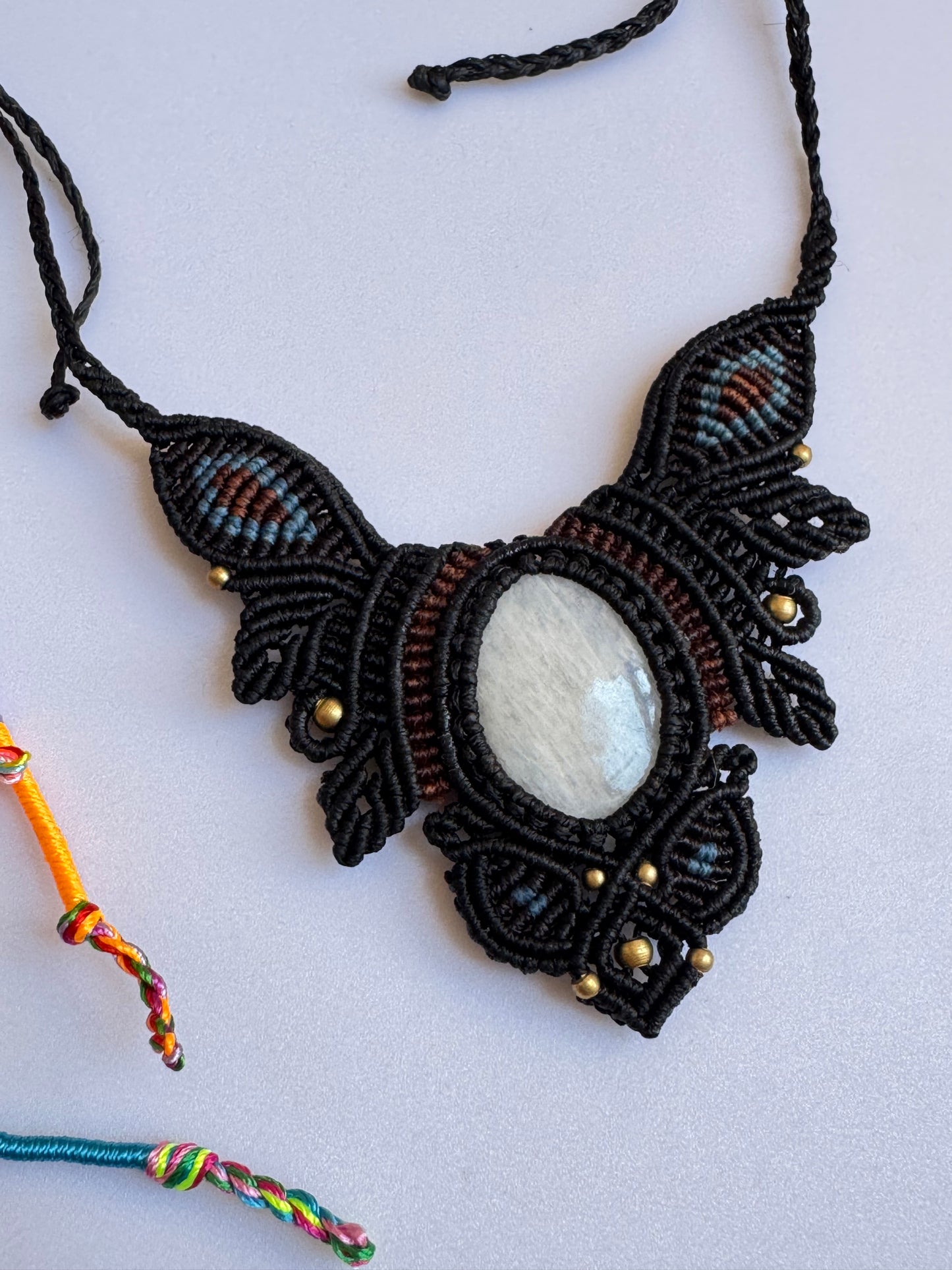 Collana macramè scolecite I