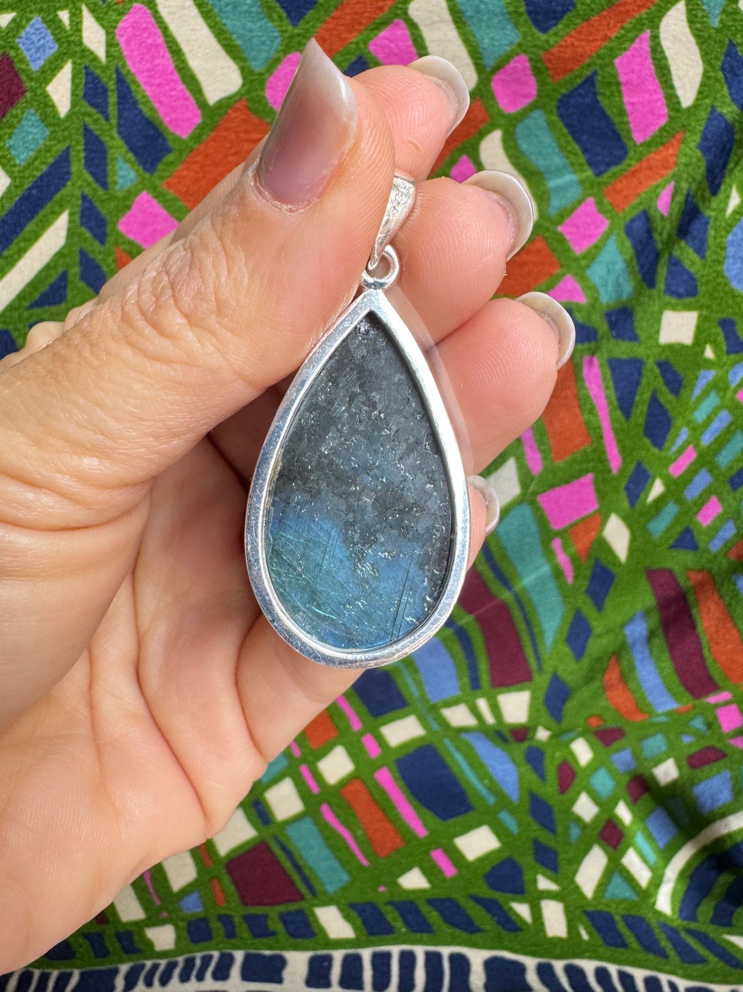 925 labradorite silver pendant
