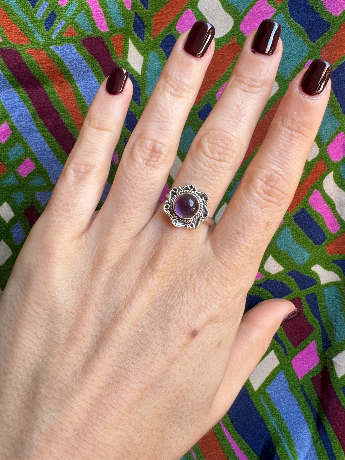 P81 Amethyst 925 Silberring