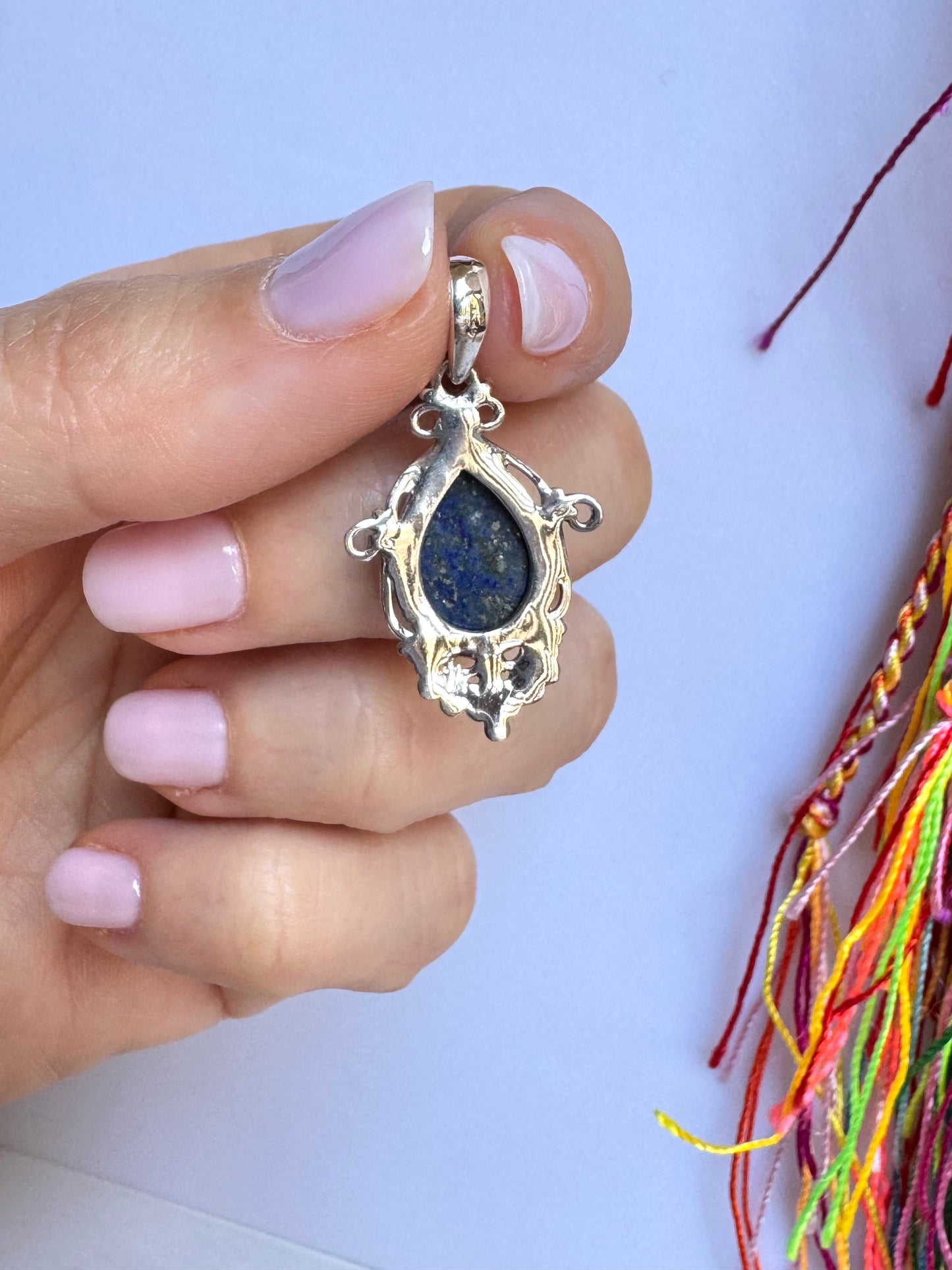 Ciondolo argento 925 Lapis V6