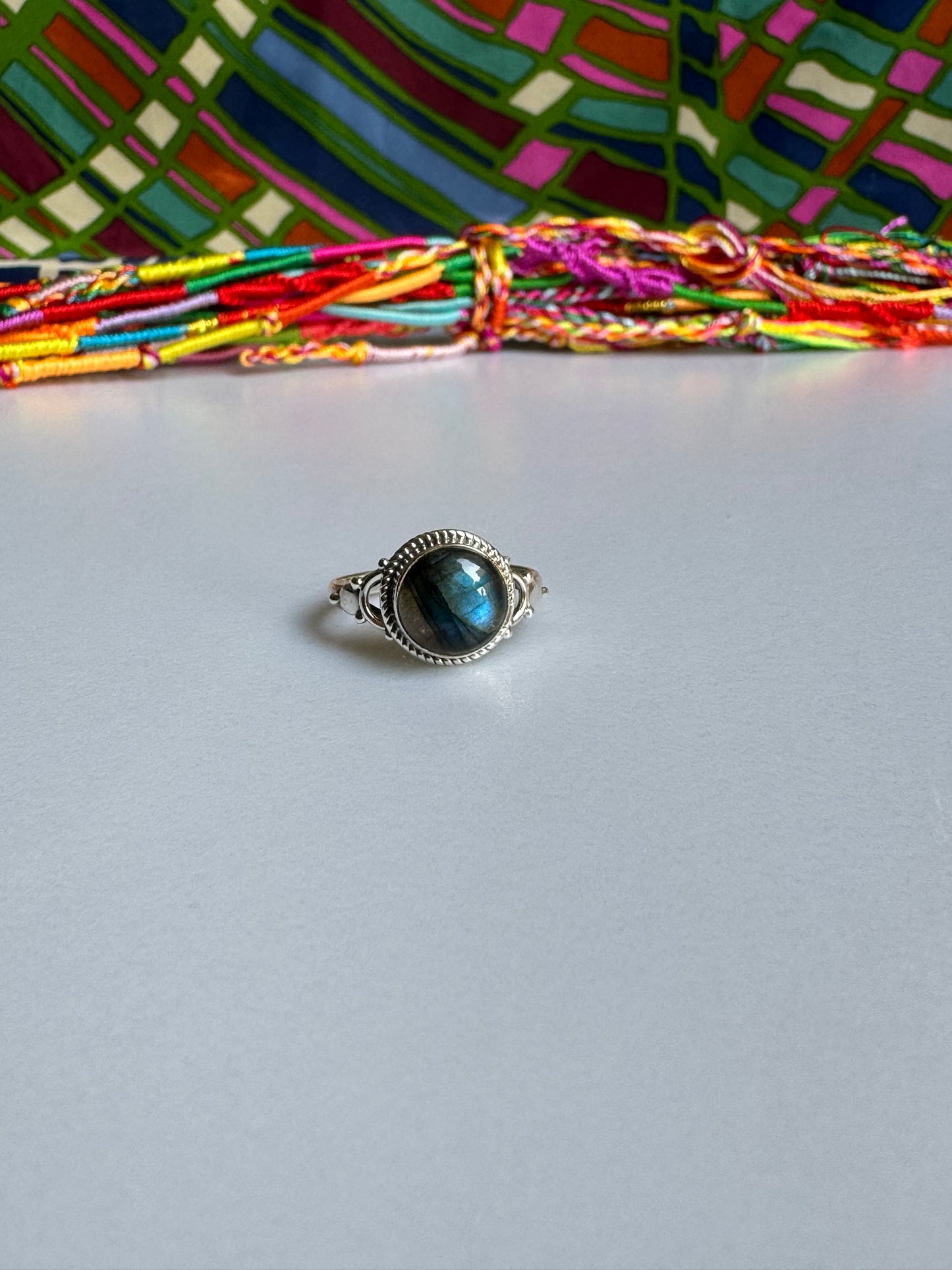 Labradorite Silver Ring Z15