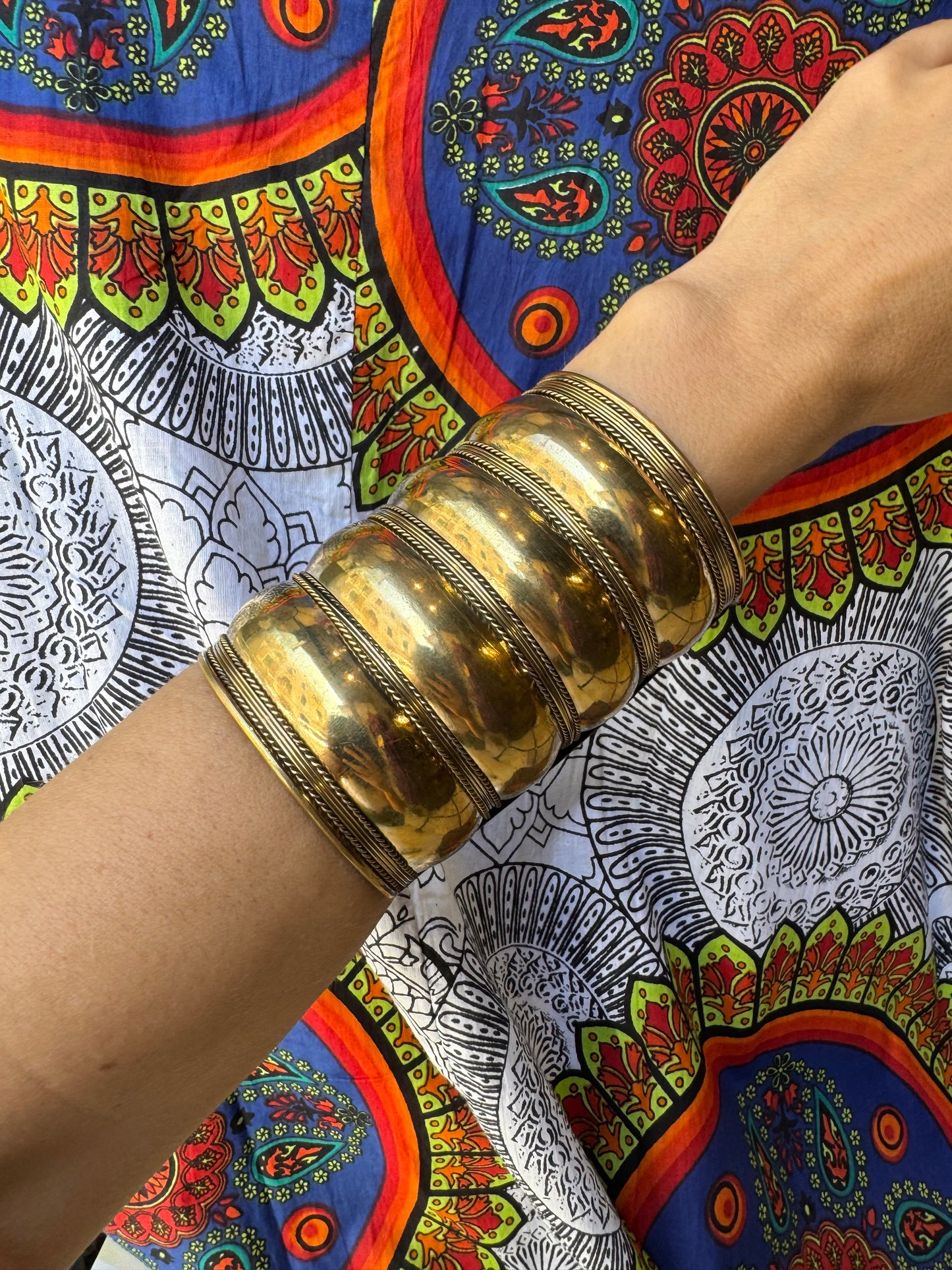 Golden bangle bracelet 7