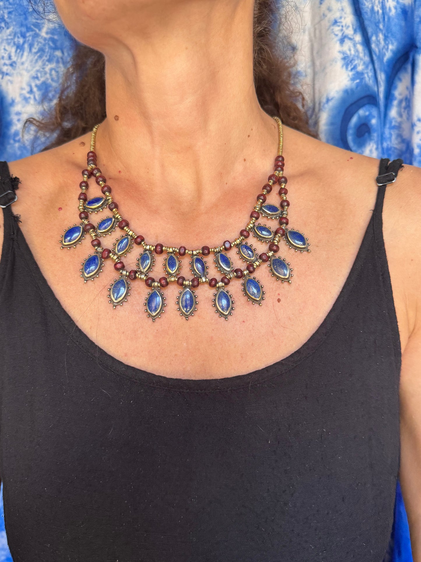 Collana vintage Lapislazzuli