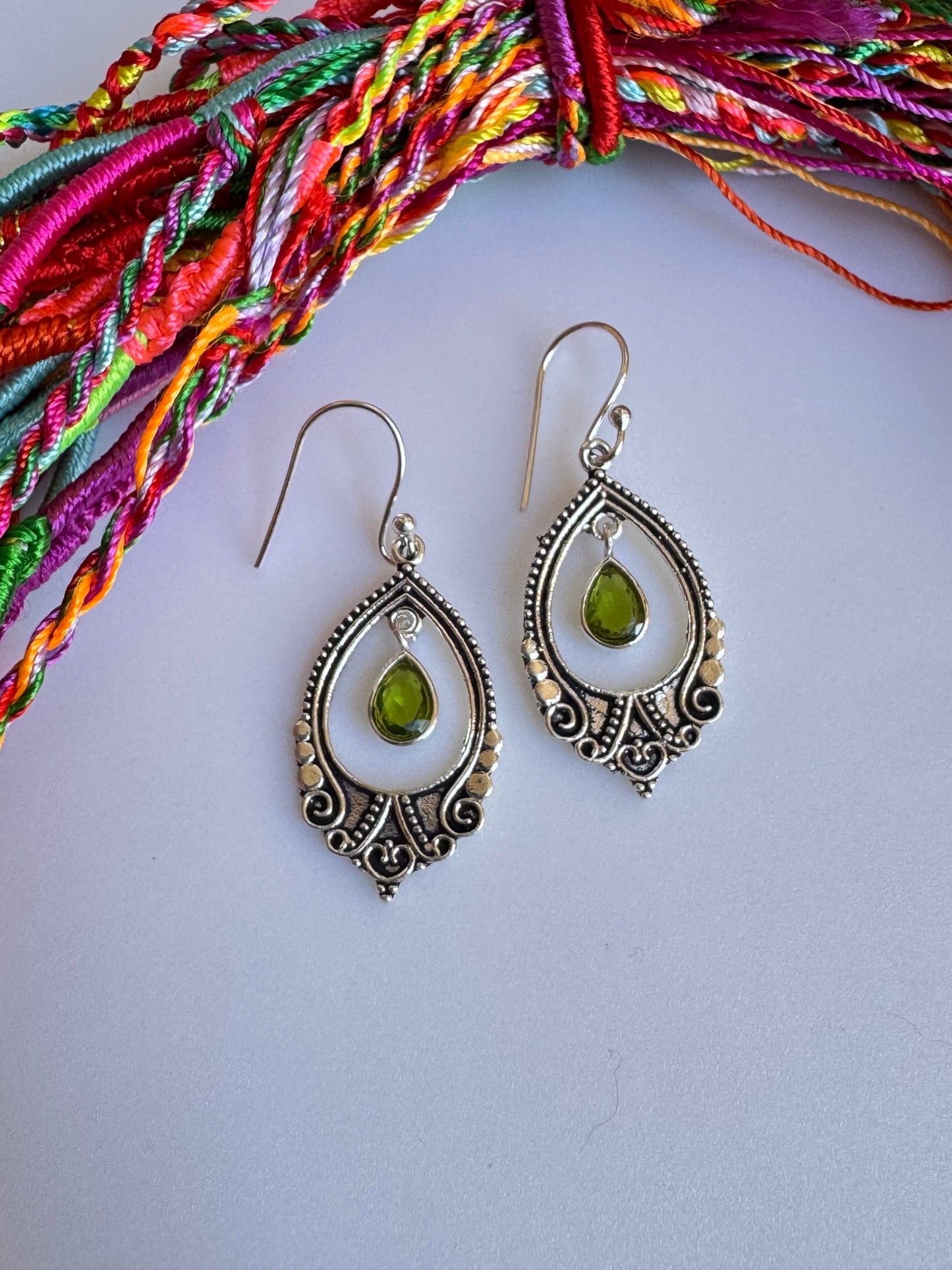 925 silver earrings with phospherite D11