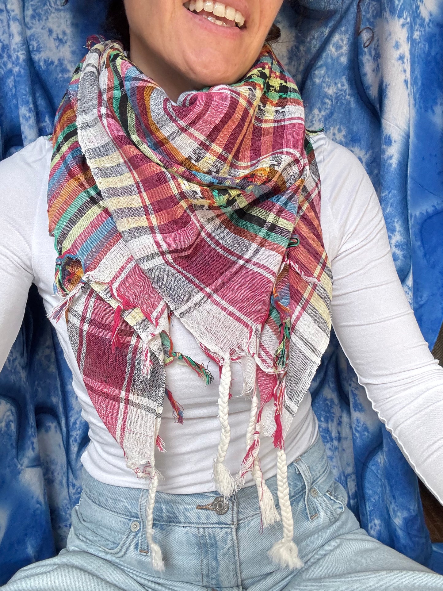 Pashmina sciarpa stile kefiah