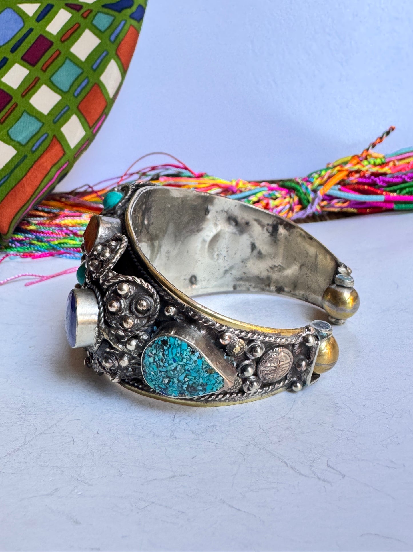 Bracciale rigido nepalese vintage