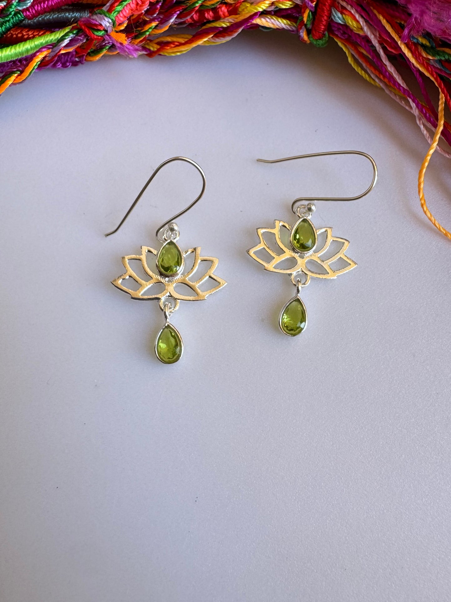 925 silver earrings with phospherite D26