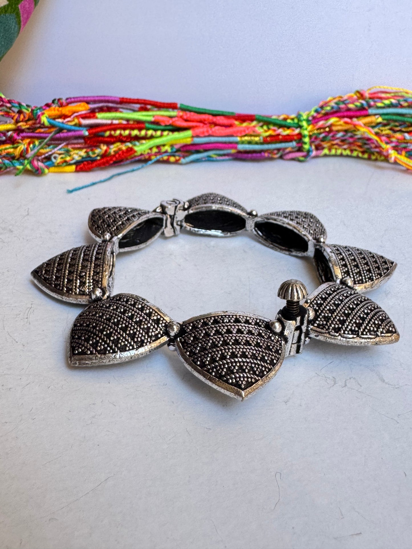 Bracciale bangle argentato