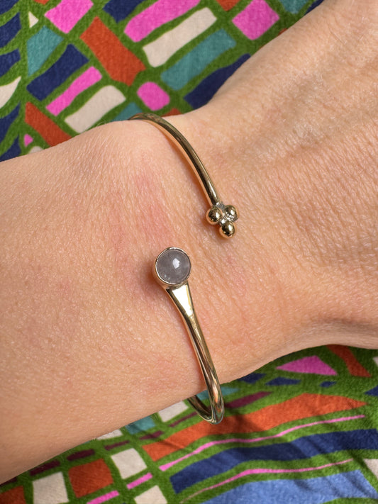 Bracciale boho dorato labradorite