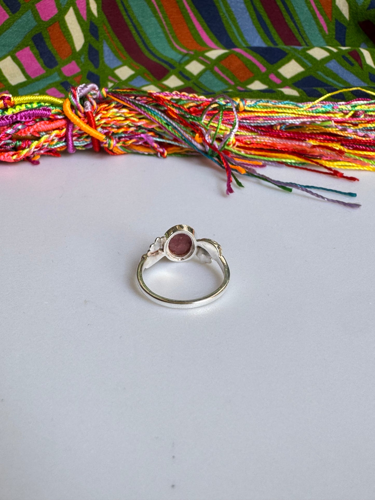 Defective 925 silver tourmaline ring size 17 - TA31