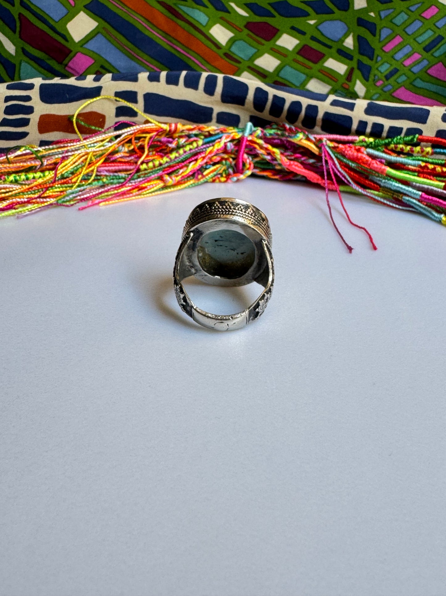 Antique Vintage Hard Stone Ring