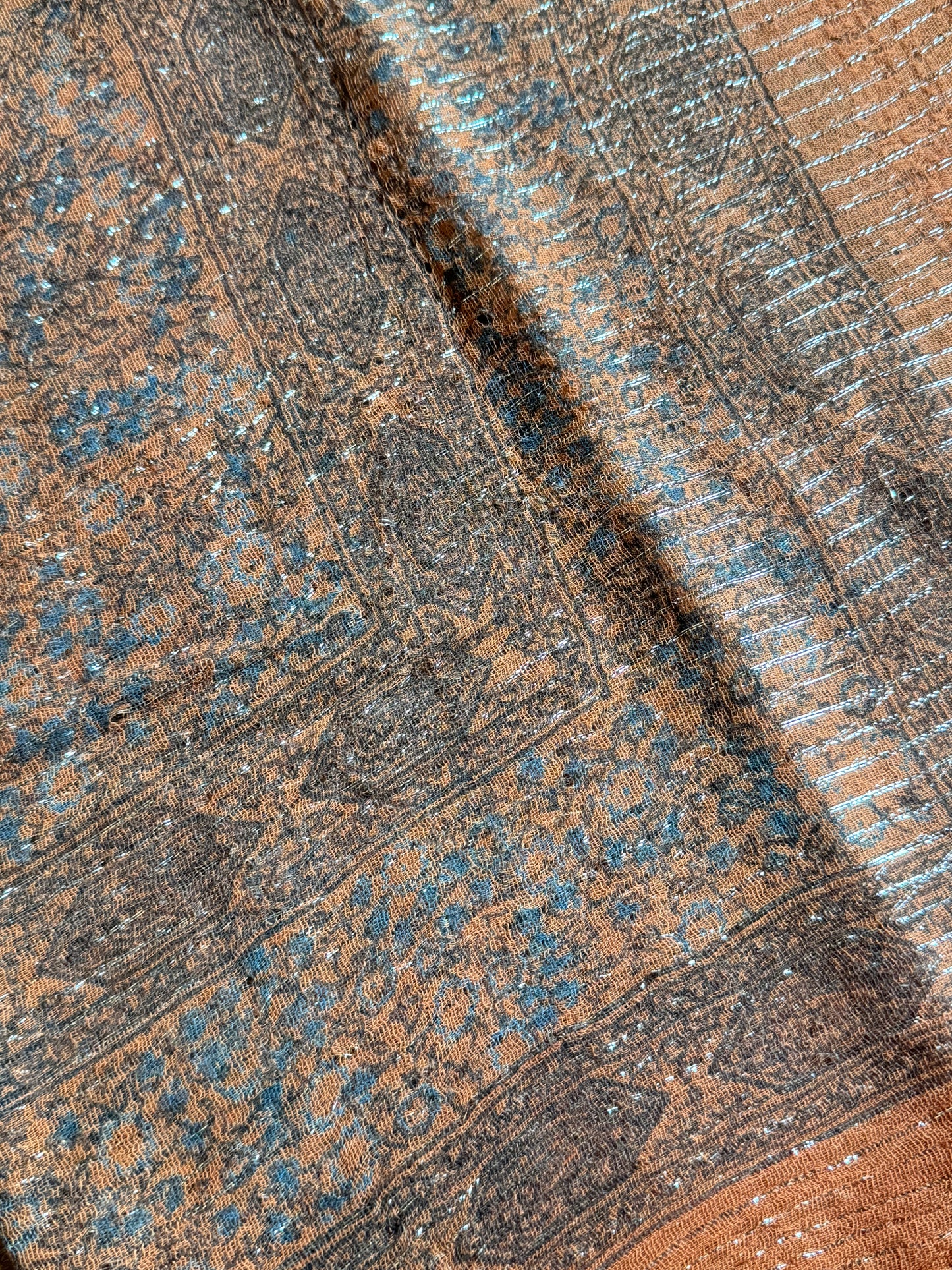 Pashmina scarf India orange