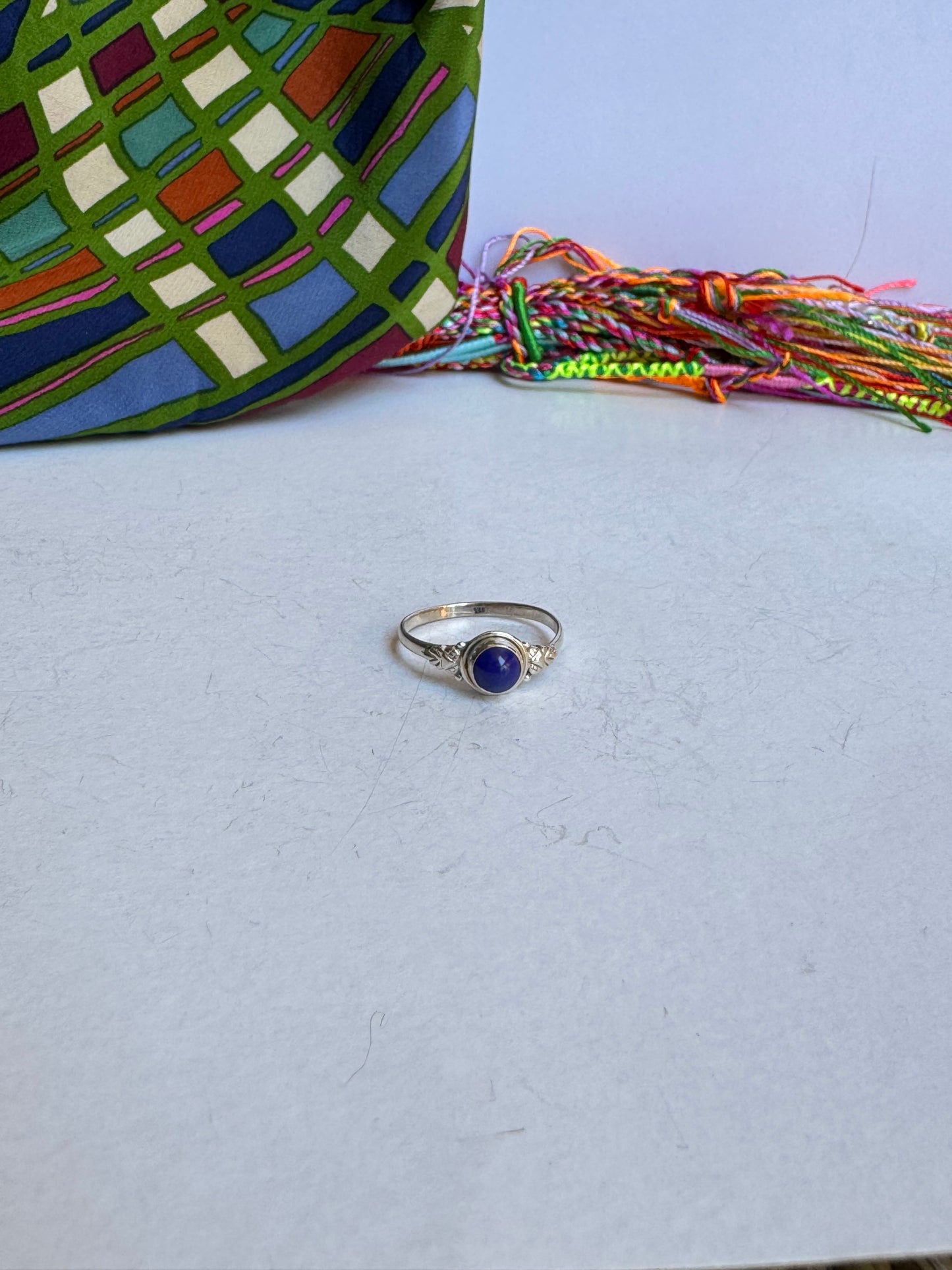 Anello argento925 lapislazzuli misura 21 - LP5