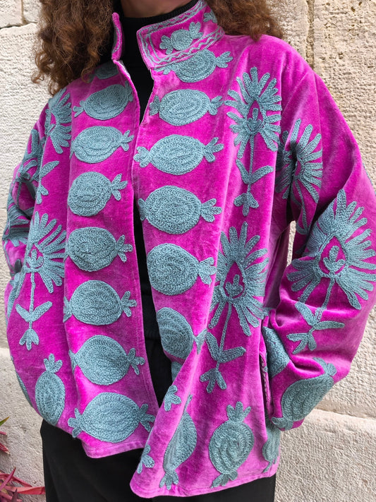 Giacca Velluto Suzani India 4S