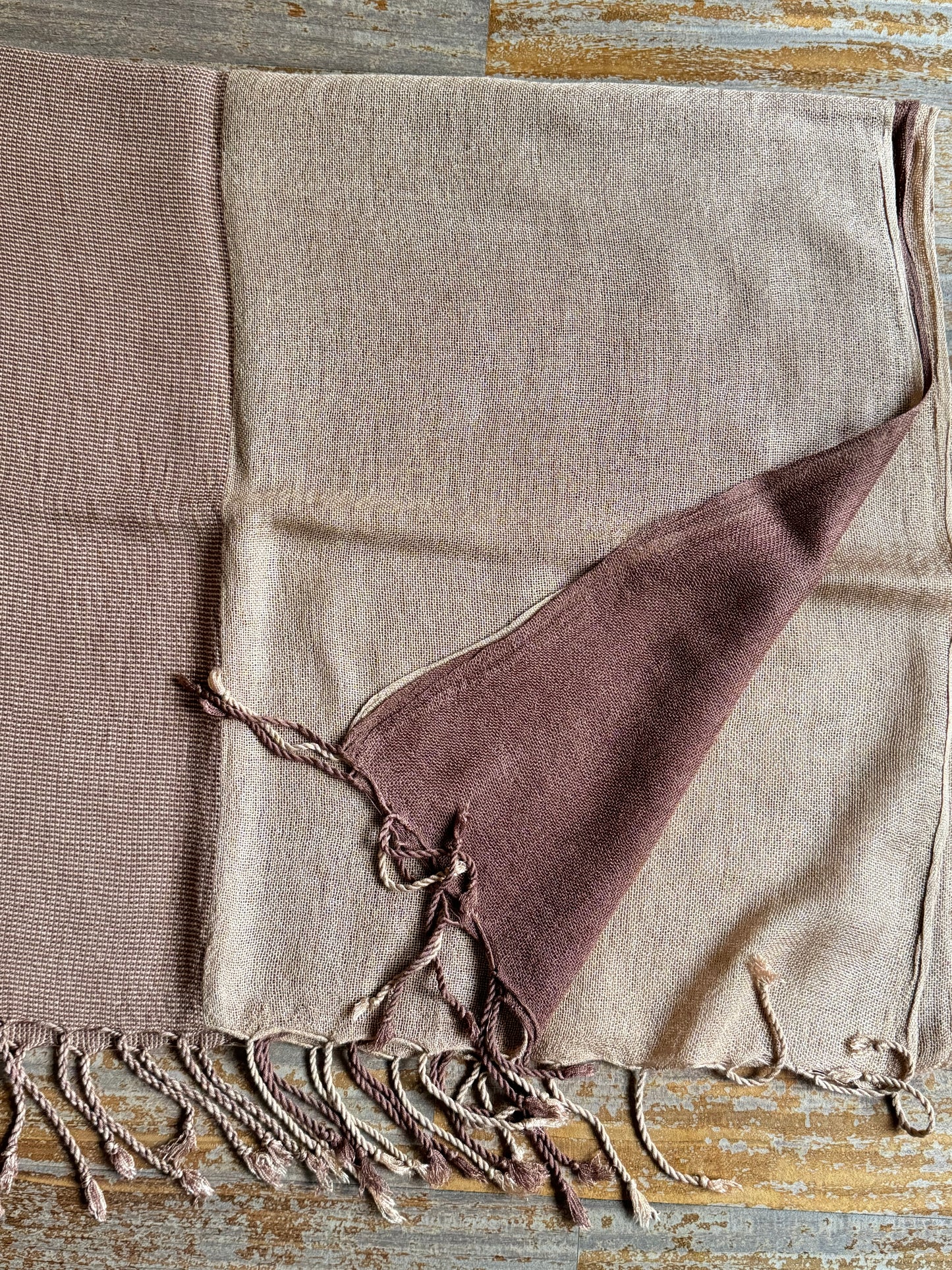Pashmina scarf India beige