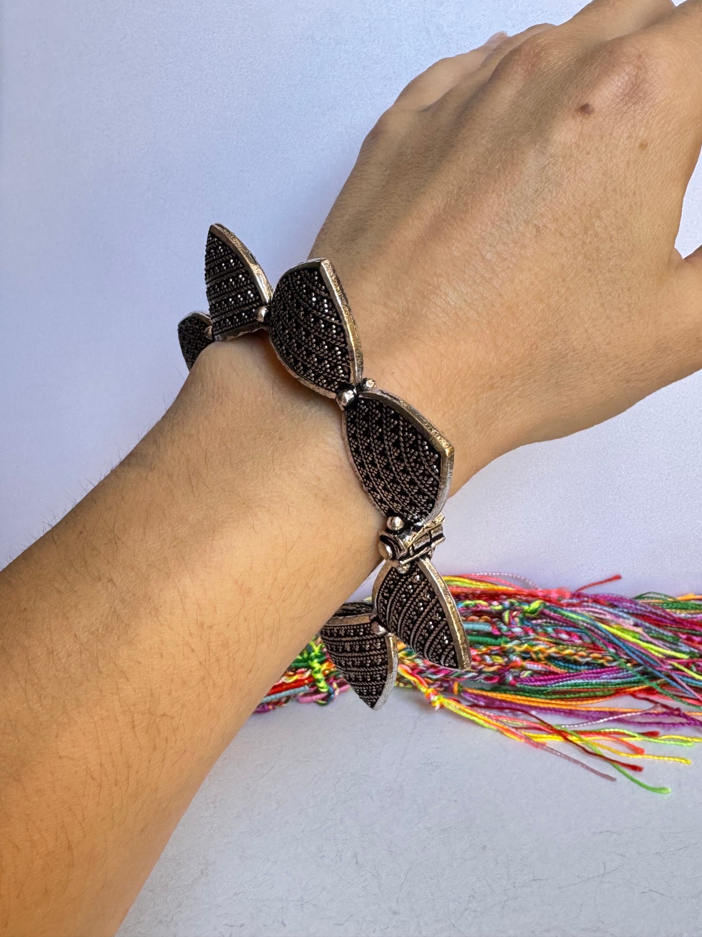 Bracciale bangle argentato