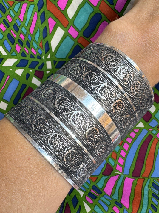 Bracciale bangle argentato