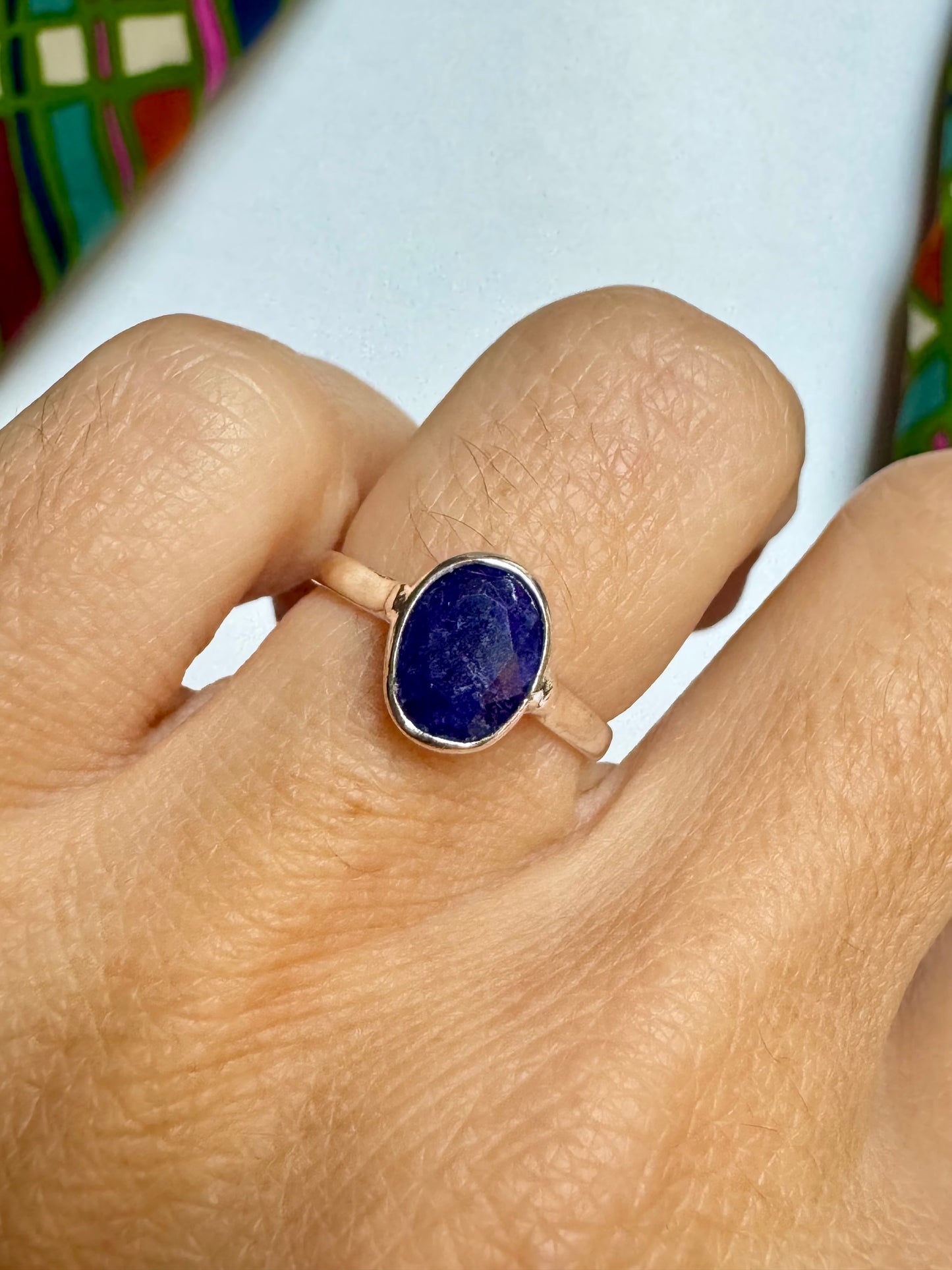 Anello argento925 lapislazzuli misura 11-