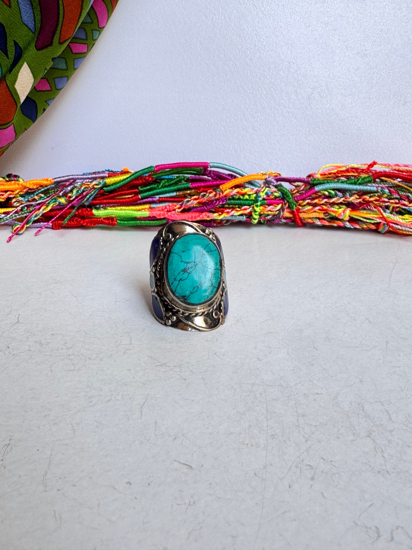 Anello nepalese vintage misura 25