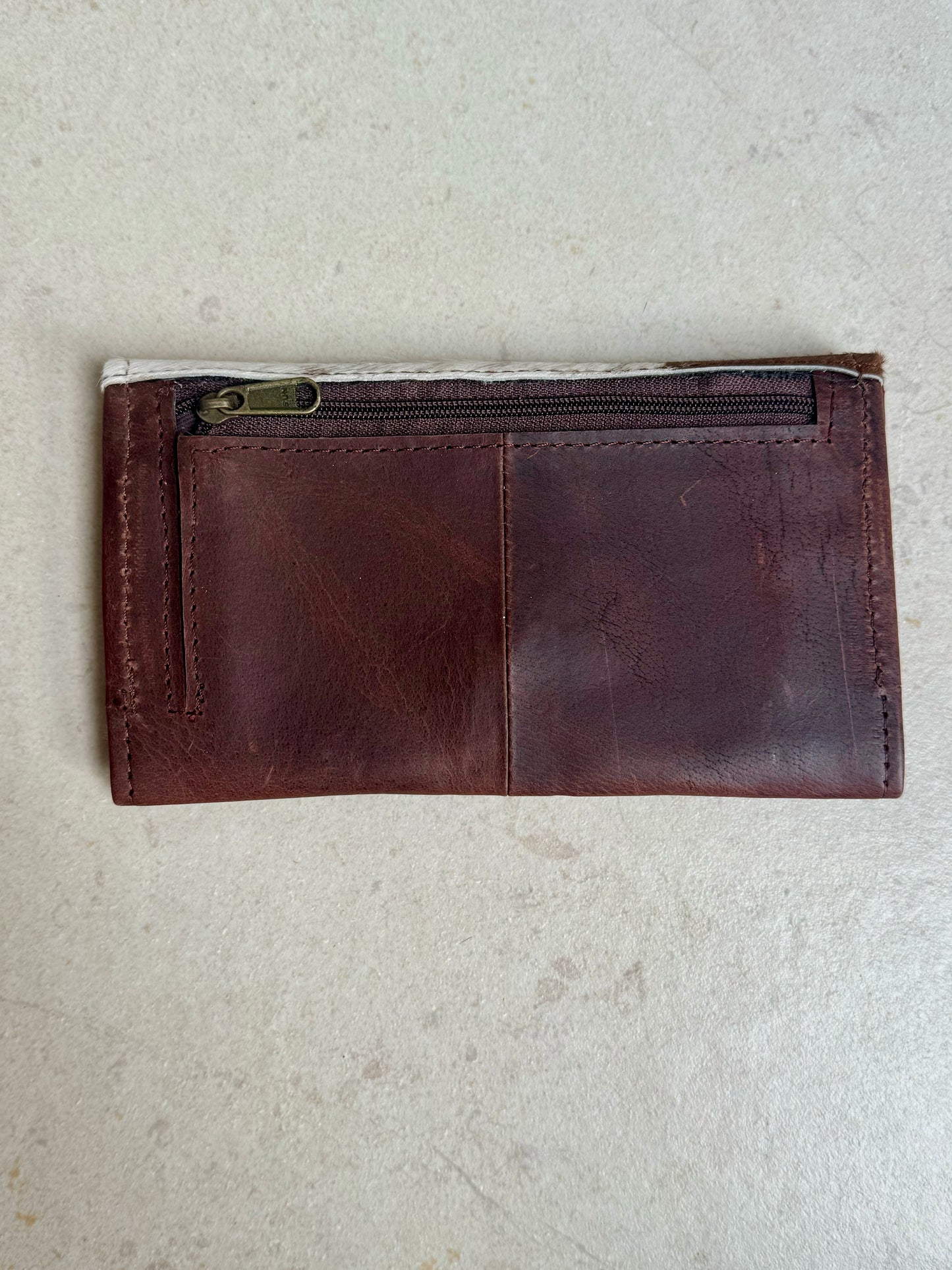 Brown leather wallet