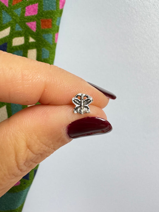 925 silver butterfly single lobe earring