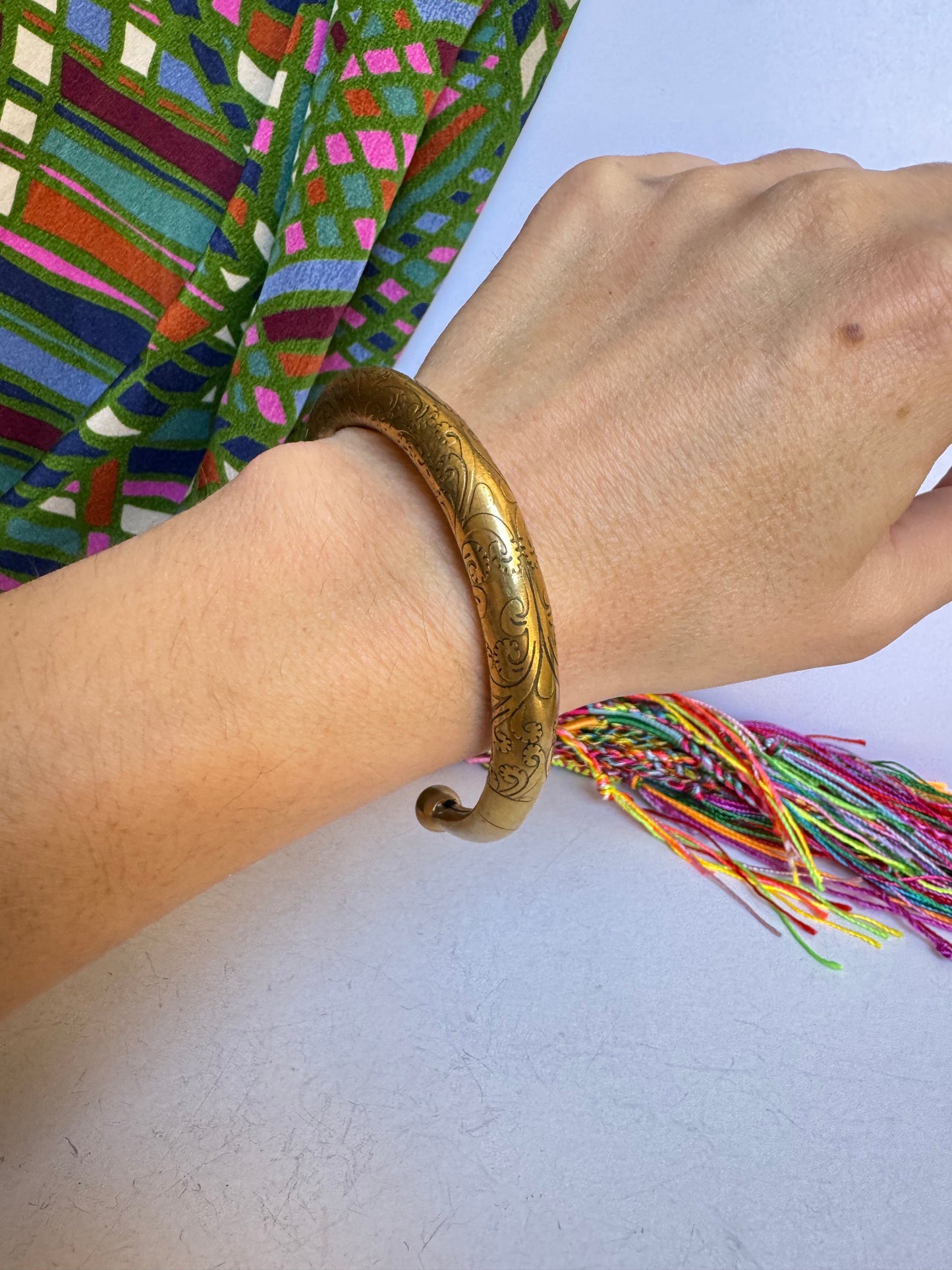 Bracciale dorato doppio