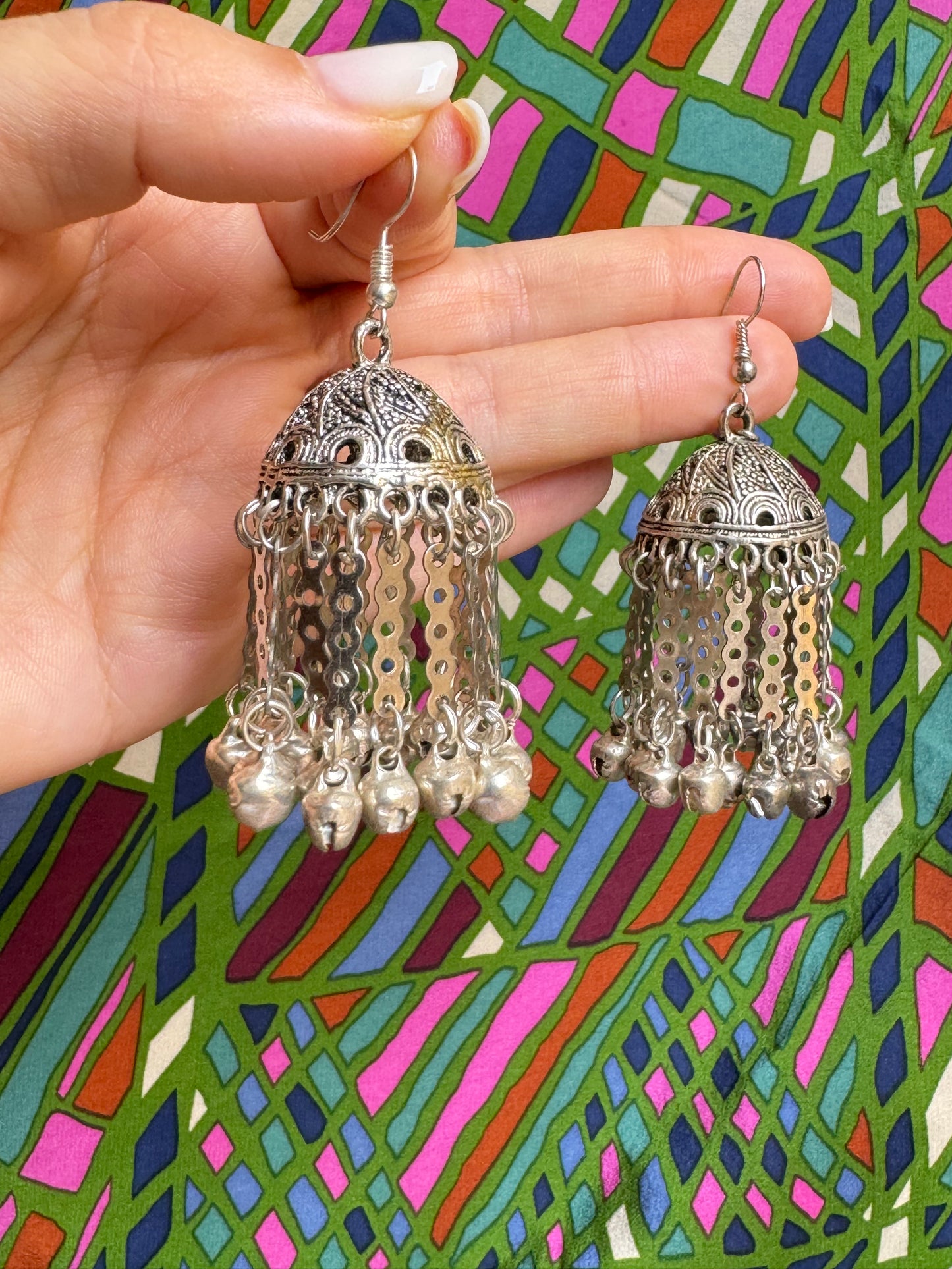 India bell earrings