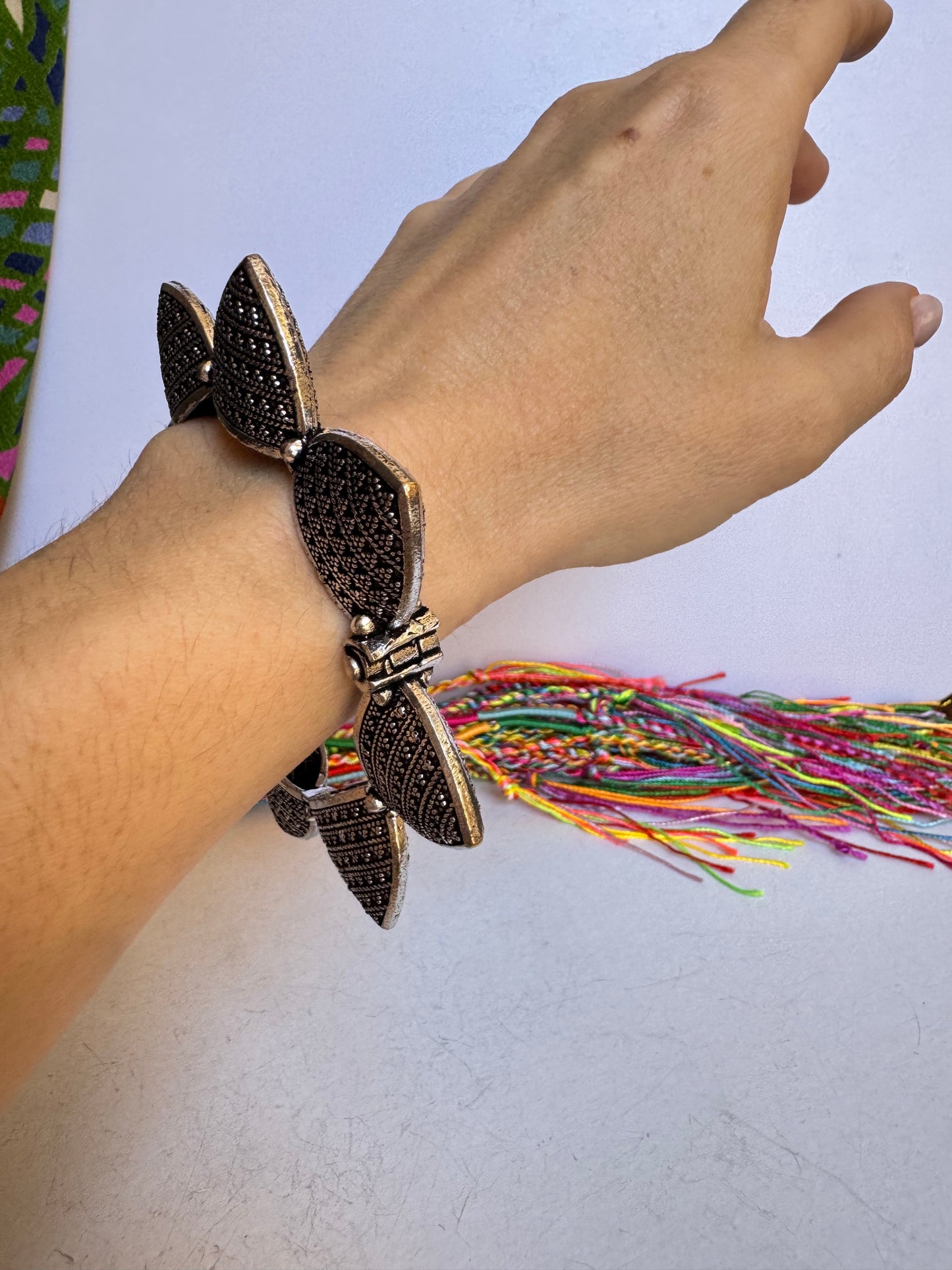 Bracciale bangle argentato