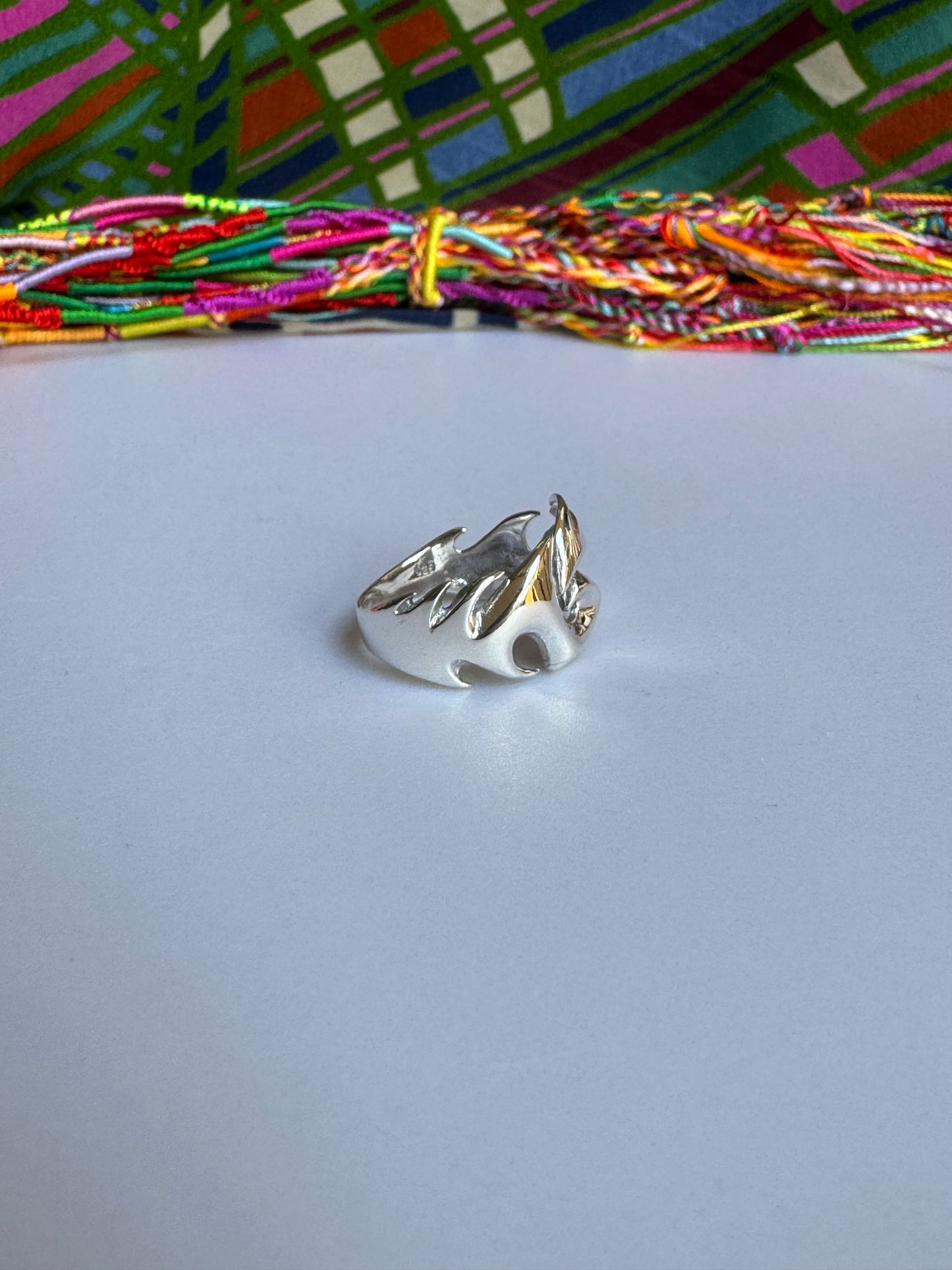 Ringschiene aus 925er Silber, Größe 24 – Z73