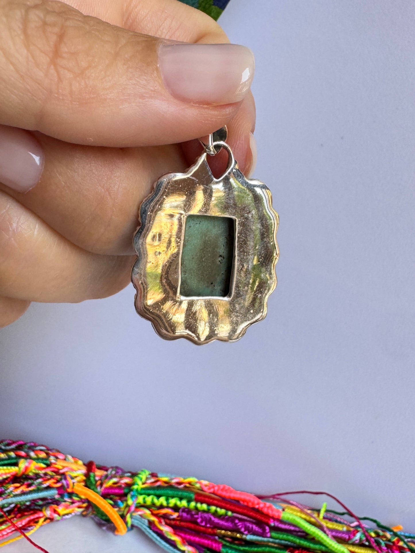 Ciondolo argento 925 turchese 43K