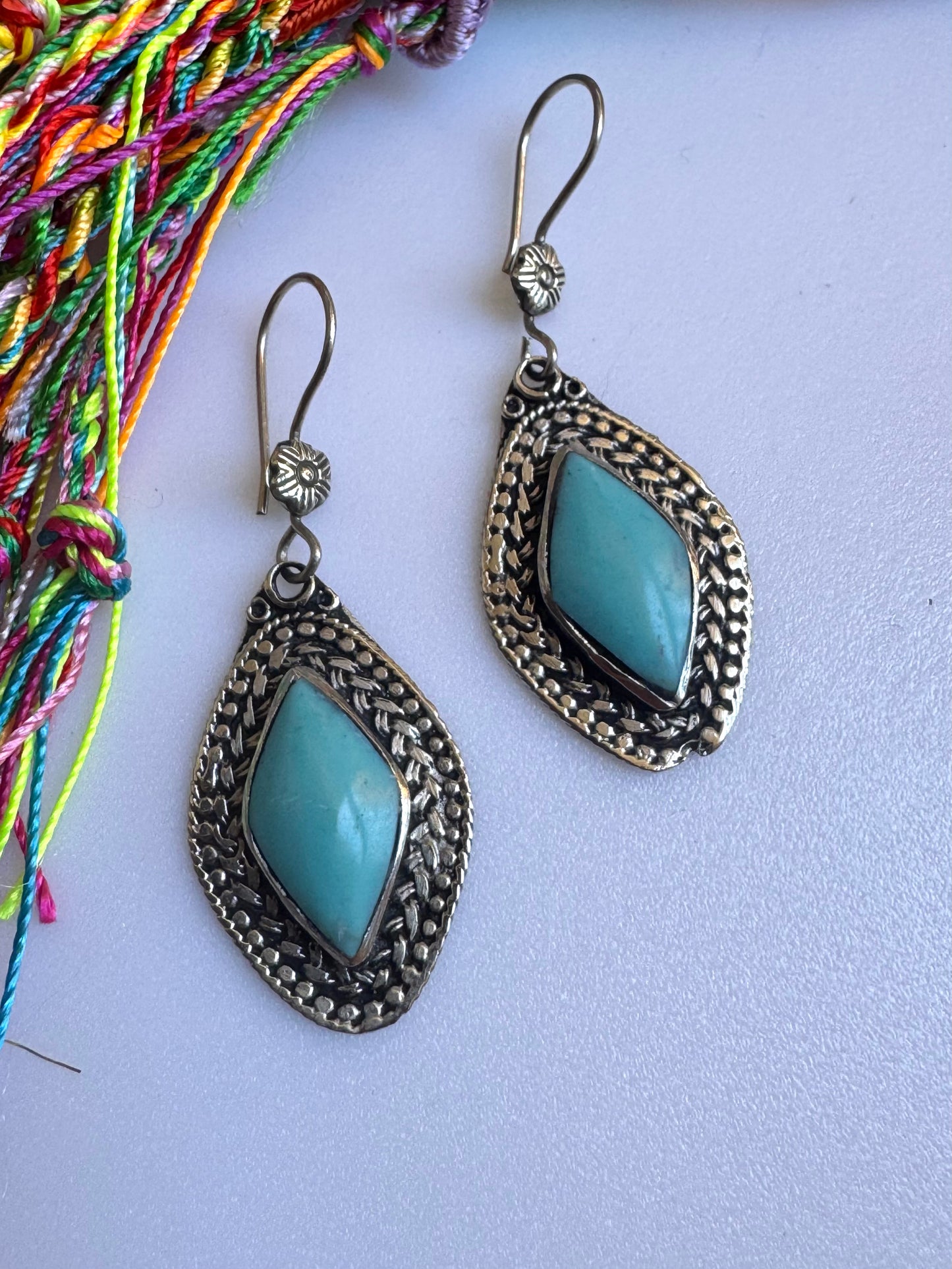 Orecchini antichi turchese vintage