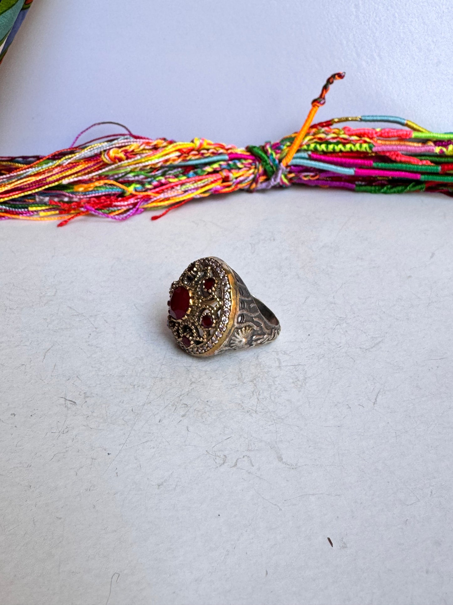 Anello design vintage misura 17