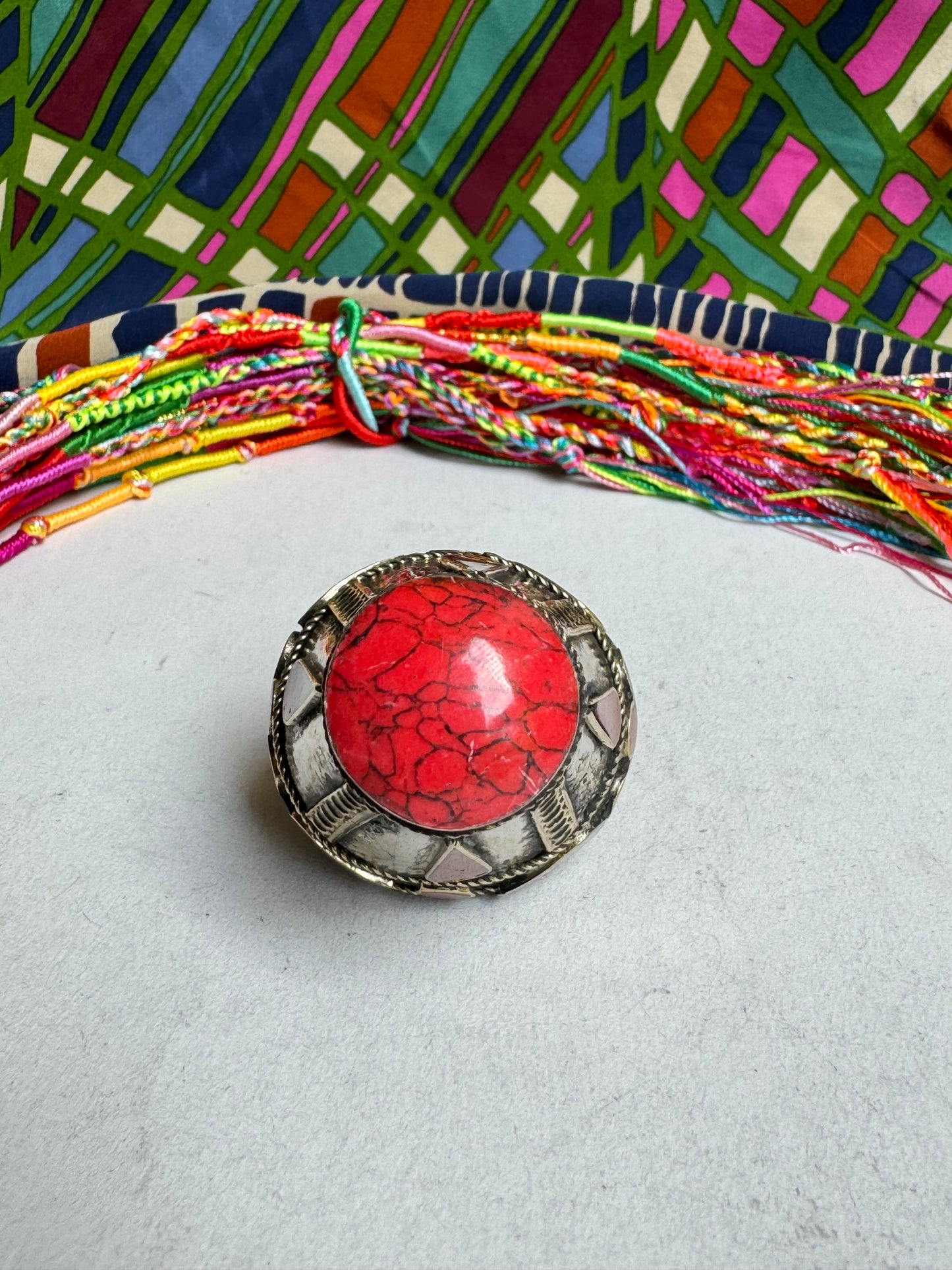 Large antique vintage red seal ring