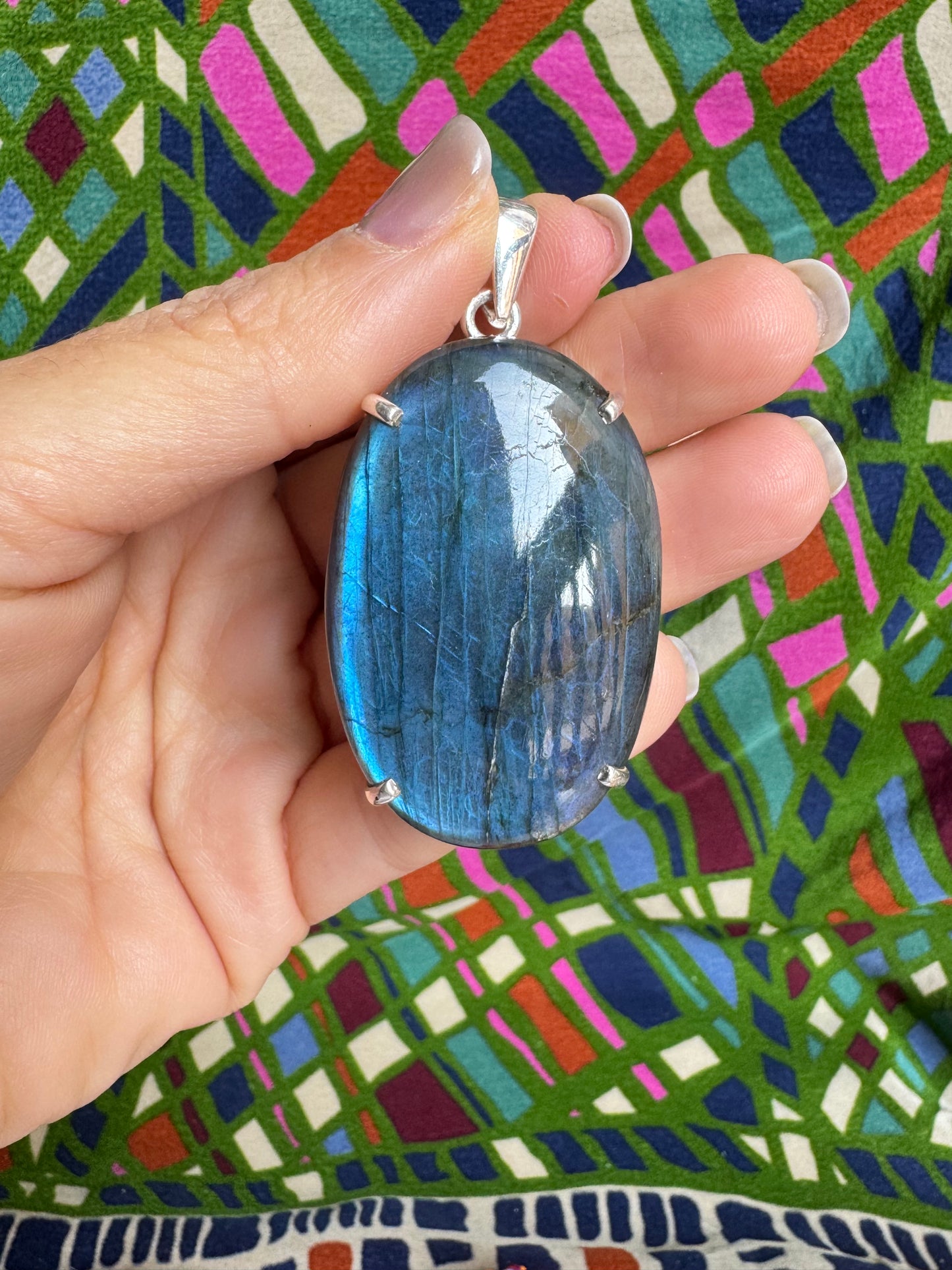 925 labradorite silver pendant