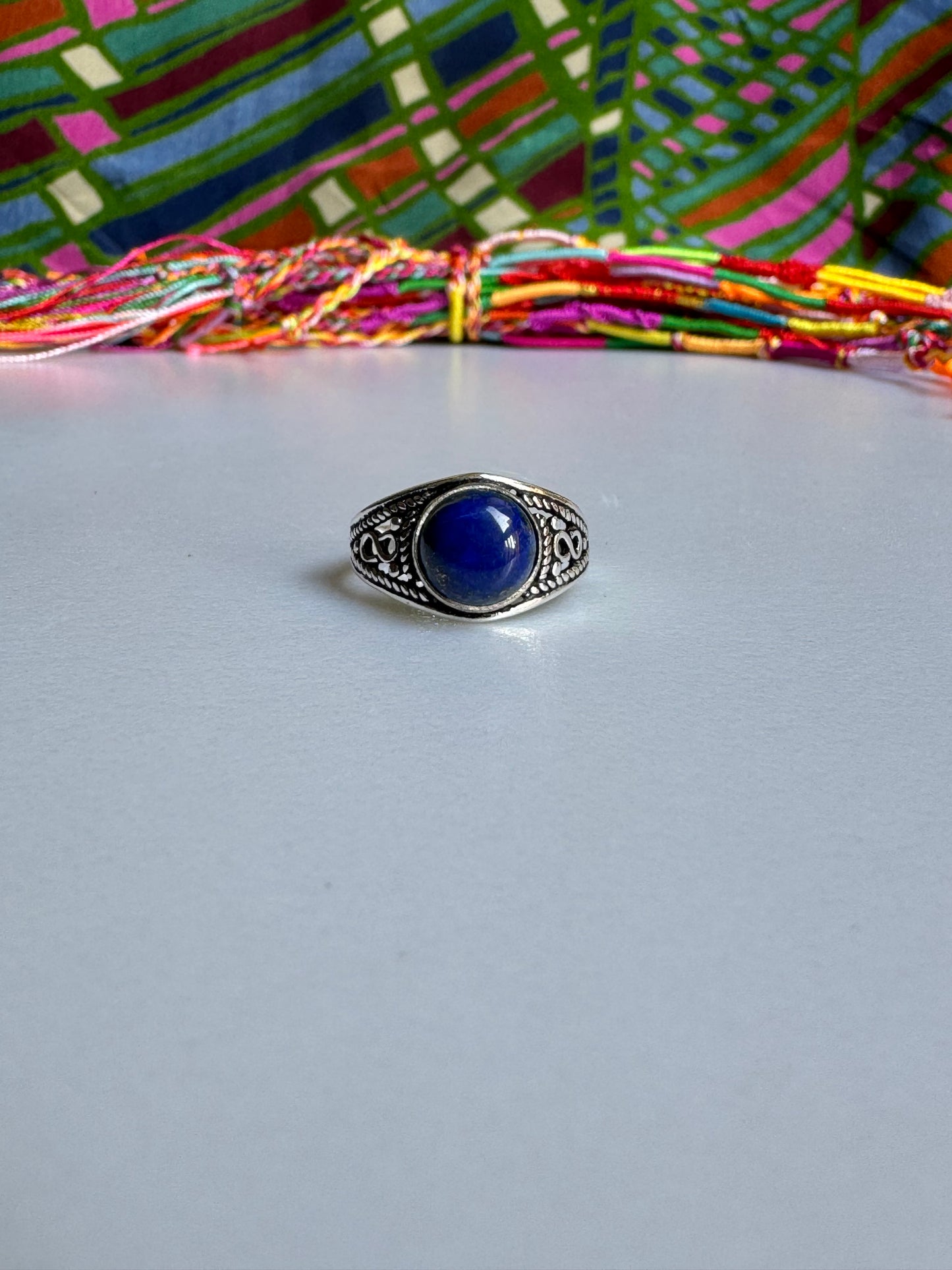 925 silver ring lapis lazuli E86