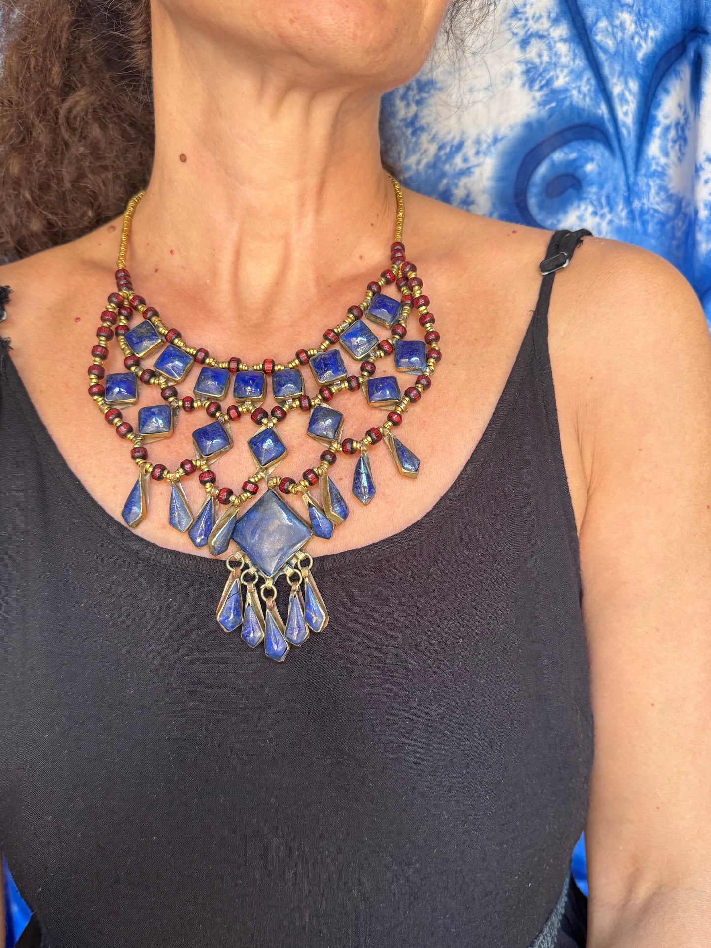 Collana vintage Lapislazzuli