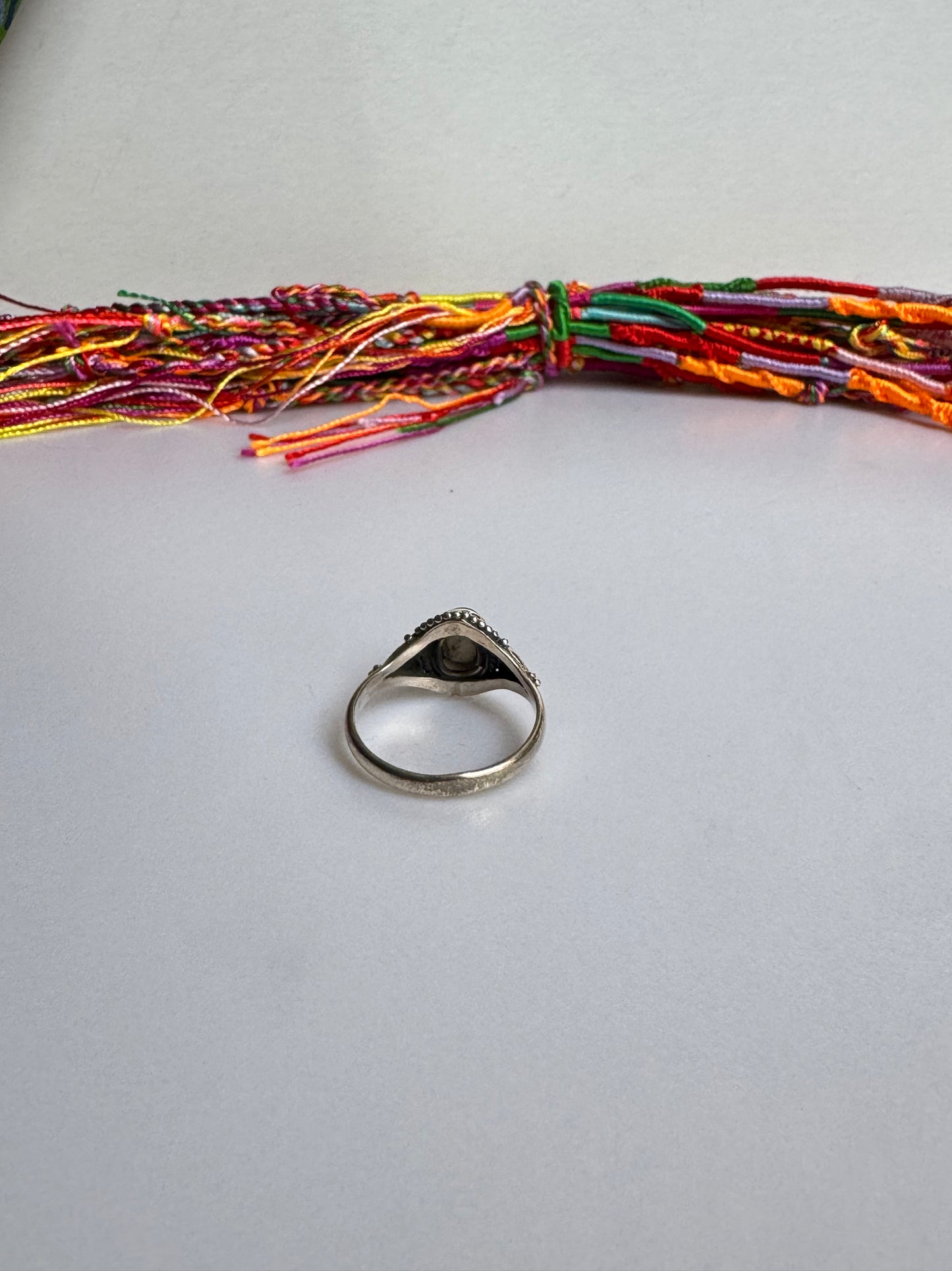 Anello argento 925 labradorite misura 21 - 38SZ