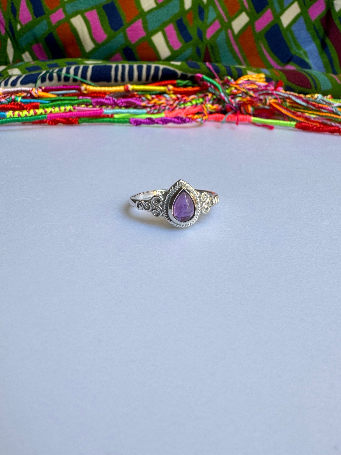 P80 Amethyst 925 Silberring