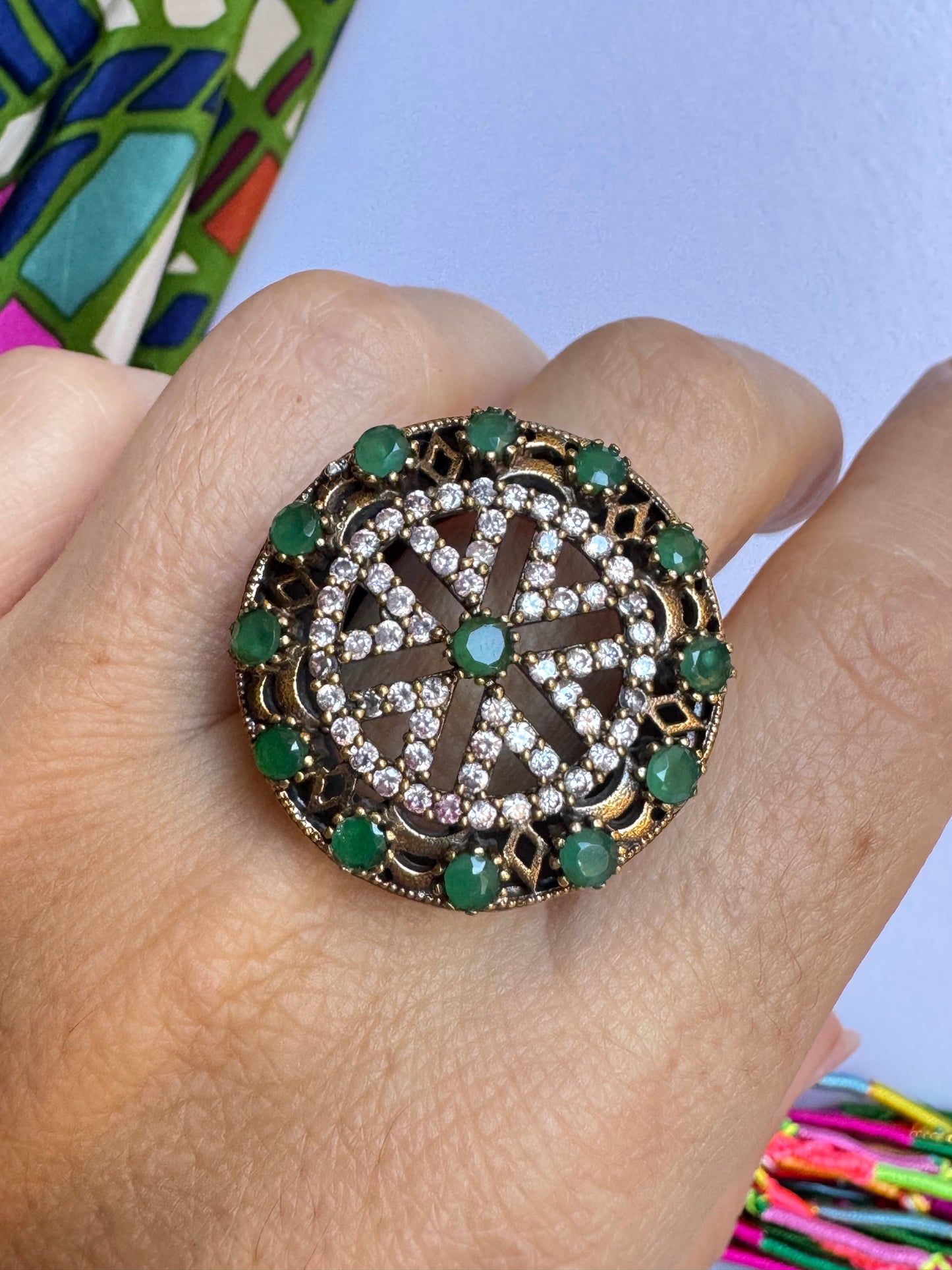 Anello design vintage misura 15