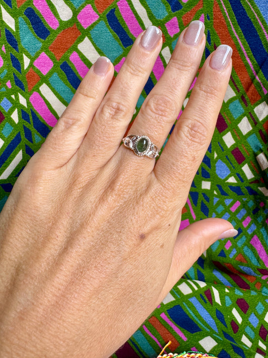 Anello argento 925 tormalina misura 13/14 - TA51