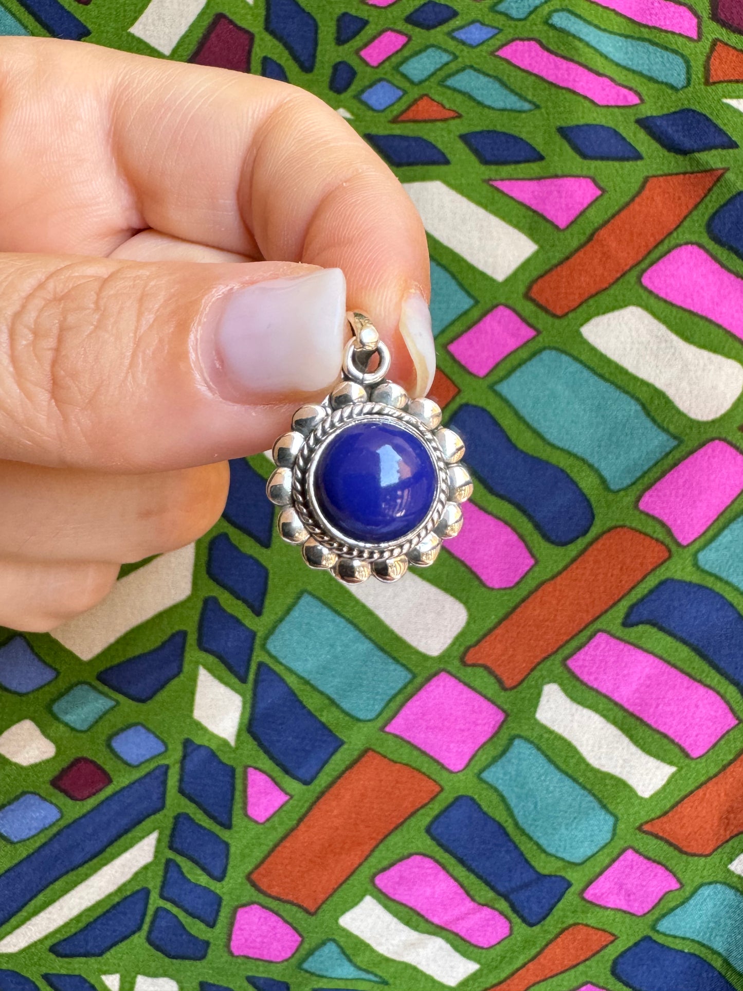 925 silver Lapis C2 pendant