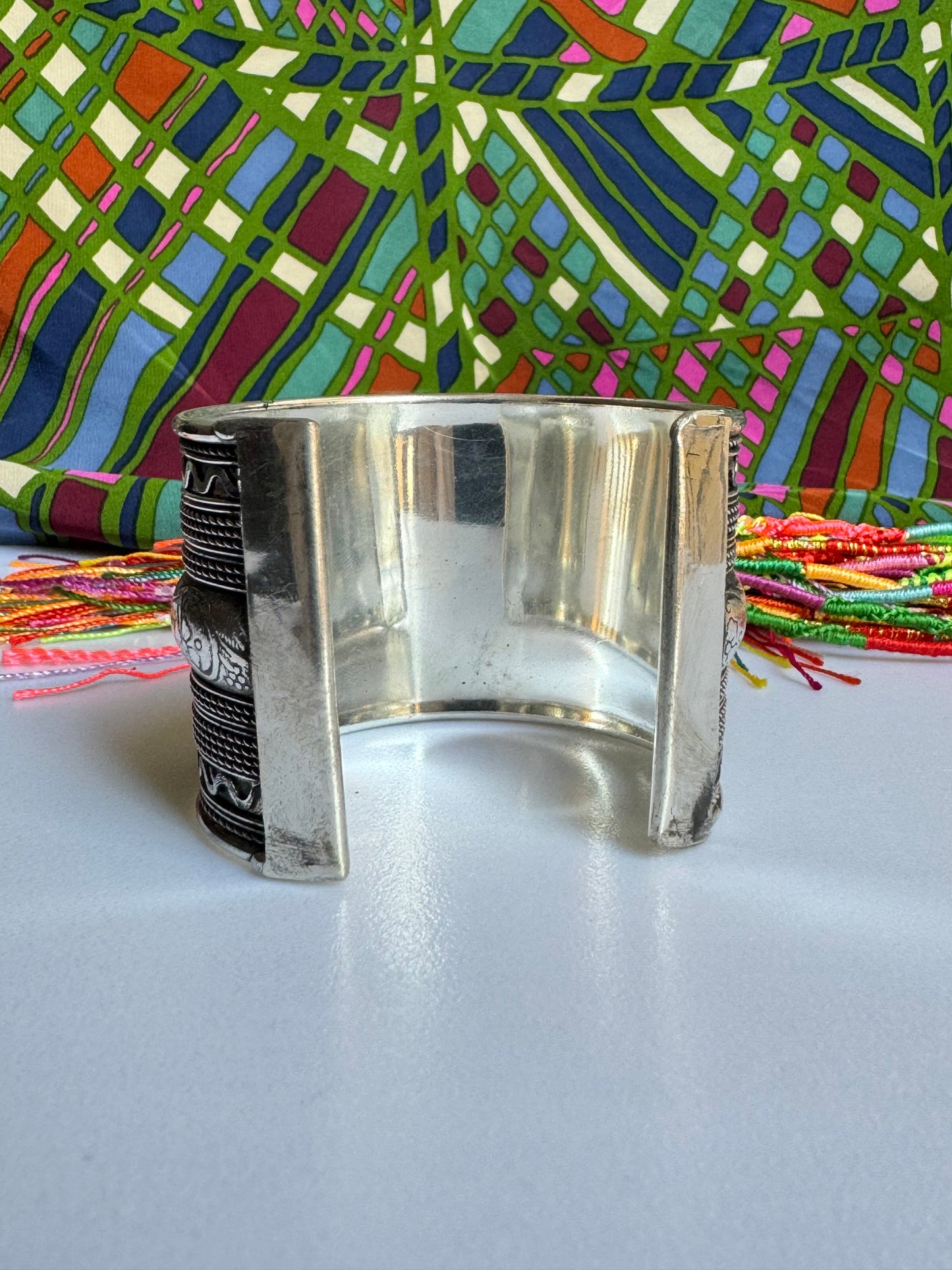 Bracciale bangle argentato