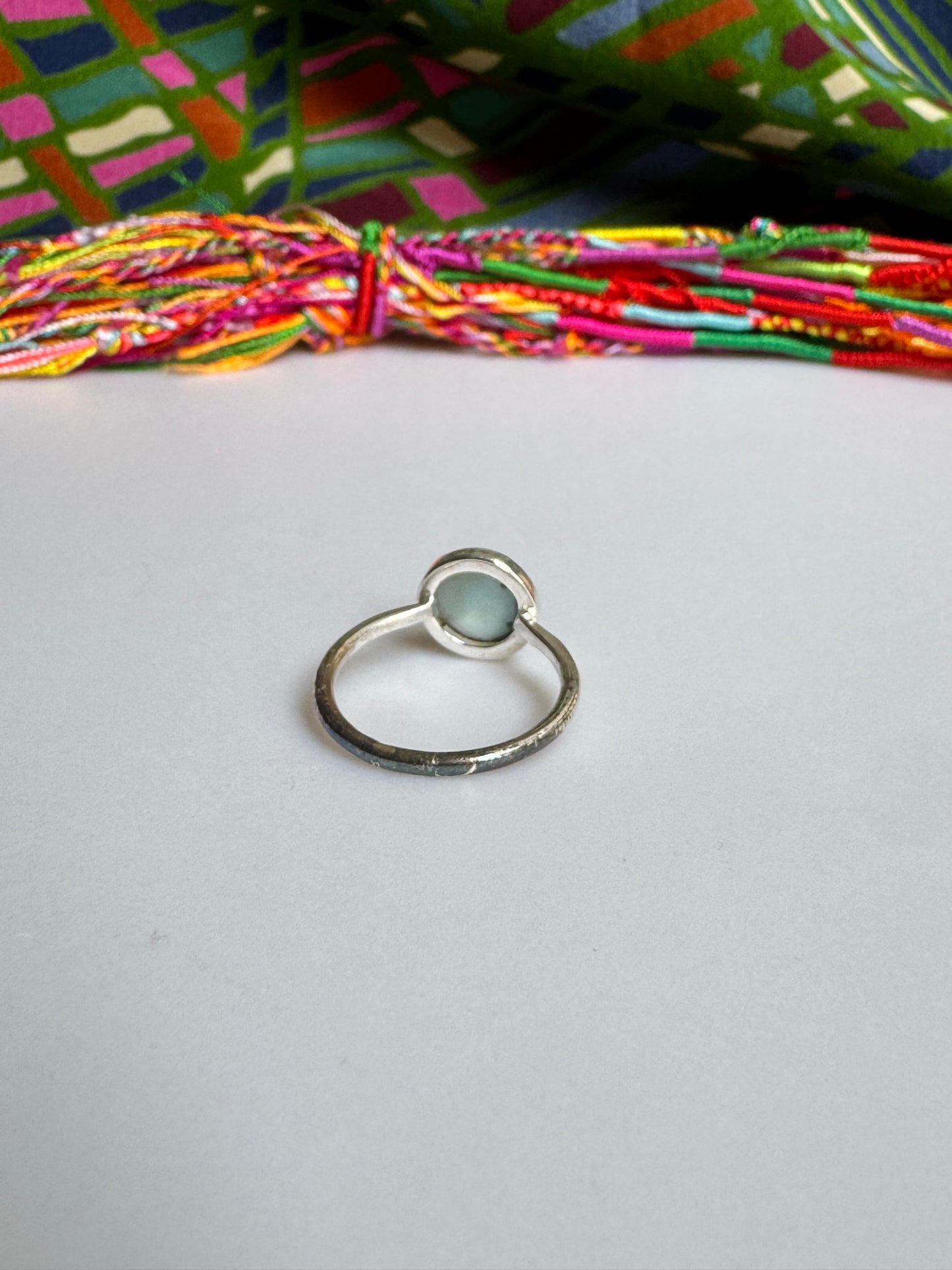 925 silver larimar ring size 22 4L