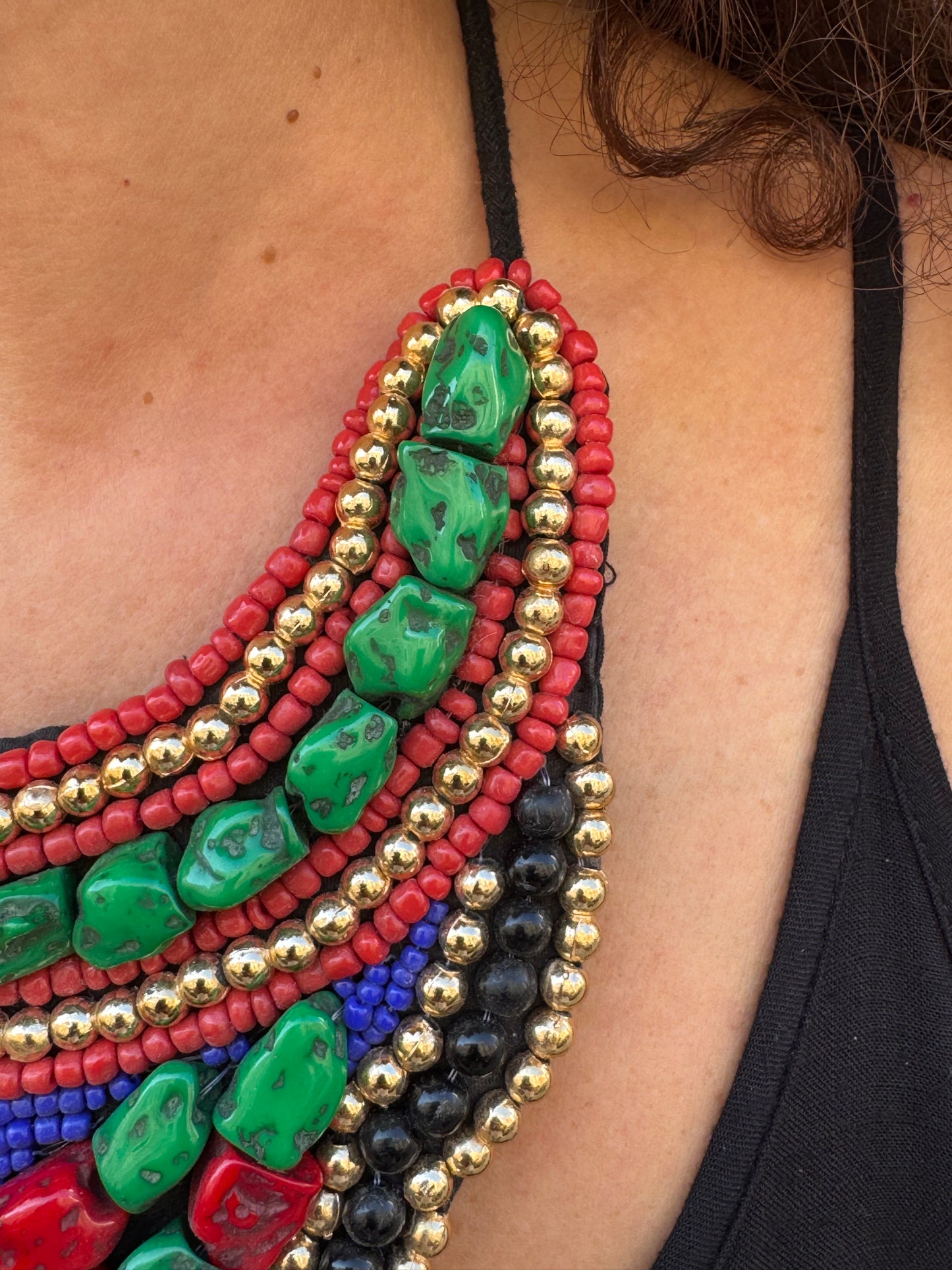 Nepalese bib necklace