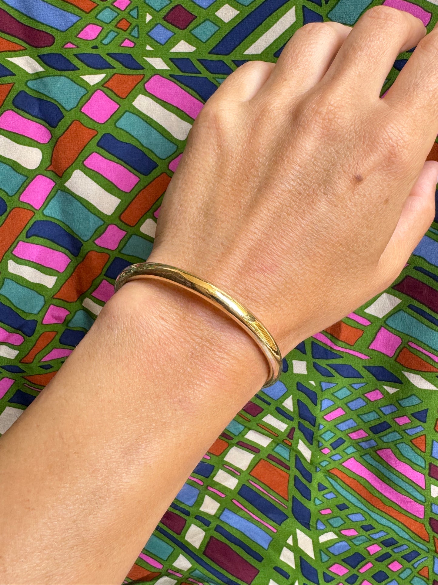 Smooth golden boho bracelet