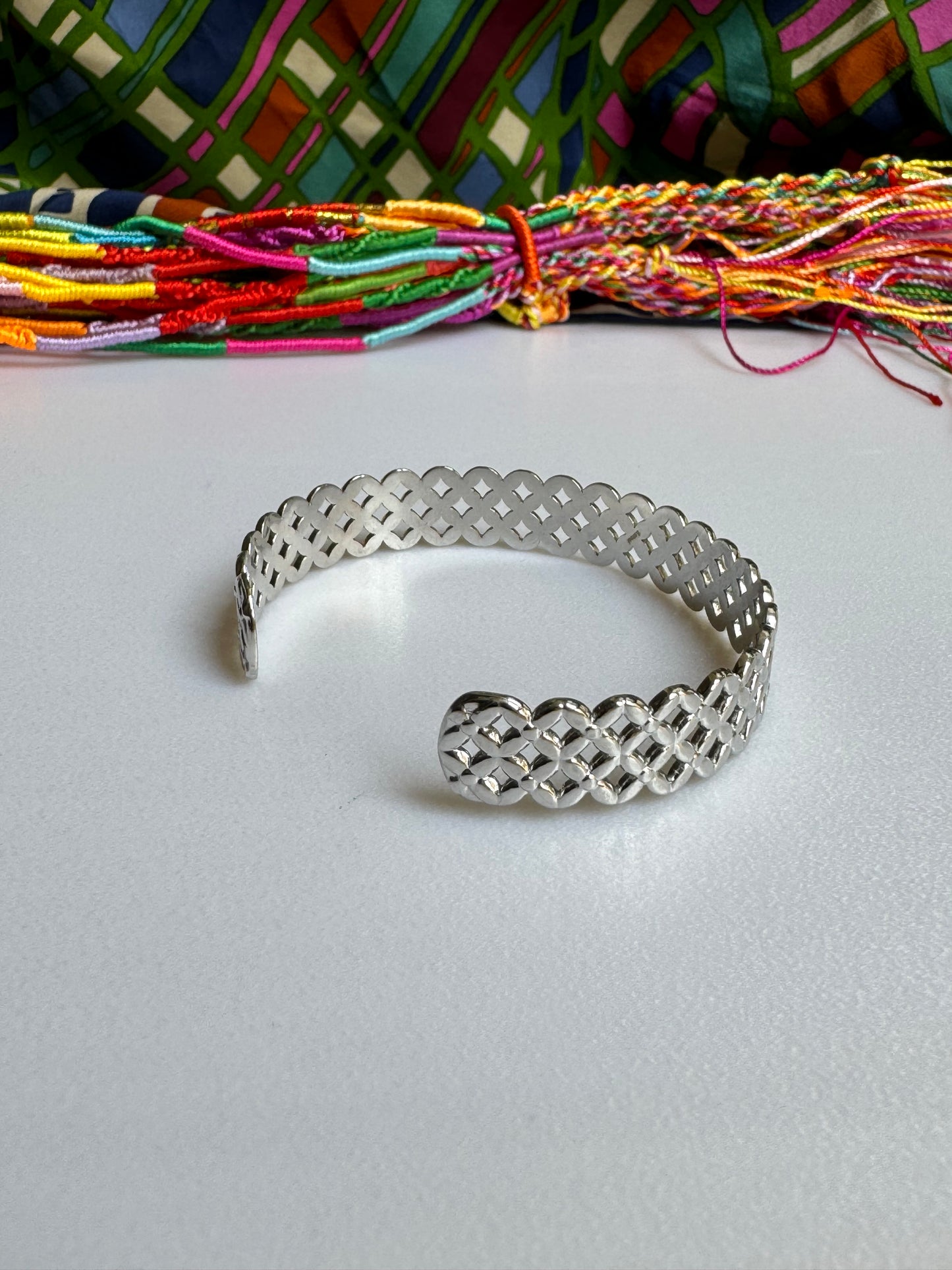 Steel mesh bracelet