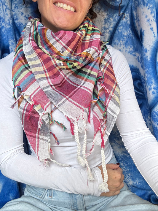 Pashmina sciarpa stile kefiah