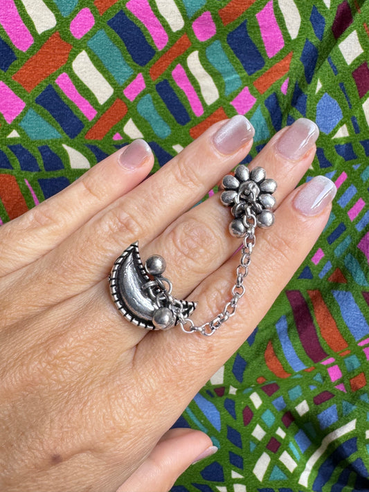 Antique vintage double ring