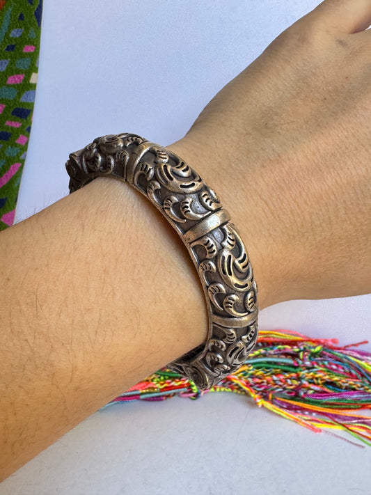 Bracciale bangle argentato
