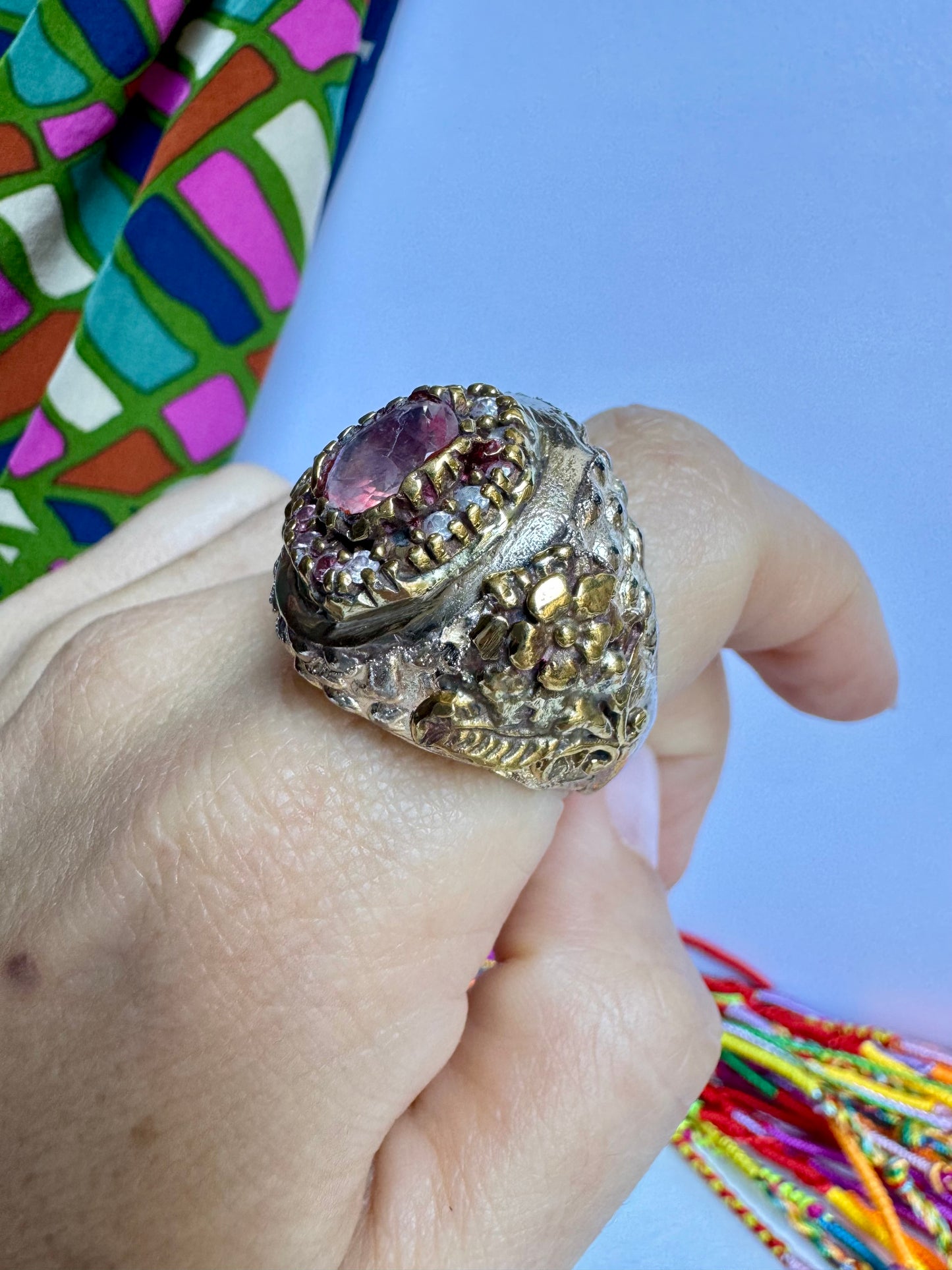 Anello design vintage misura 18